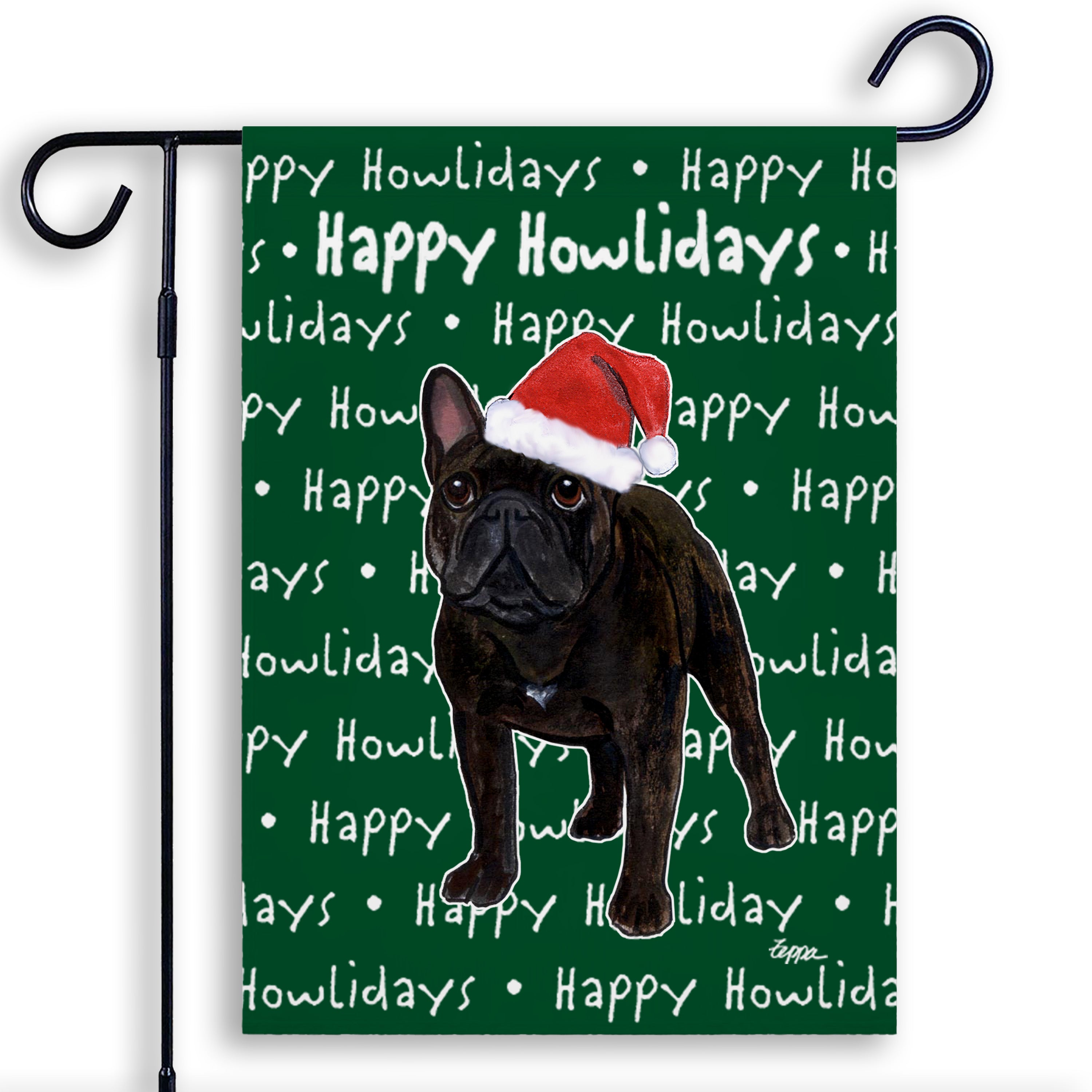 French Bulldog Christmas Garden Flag