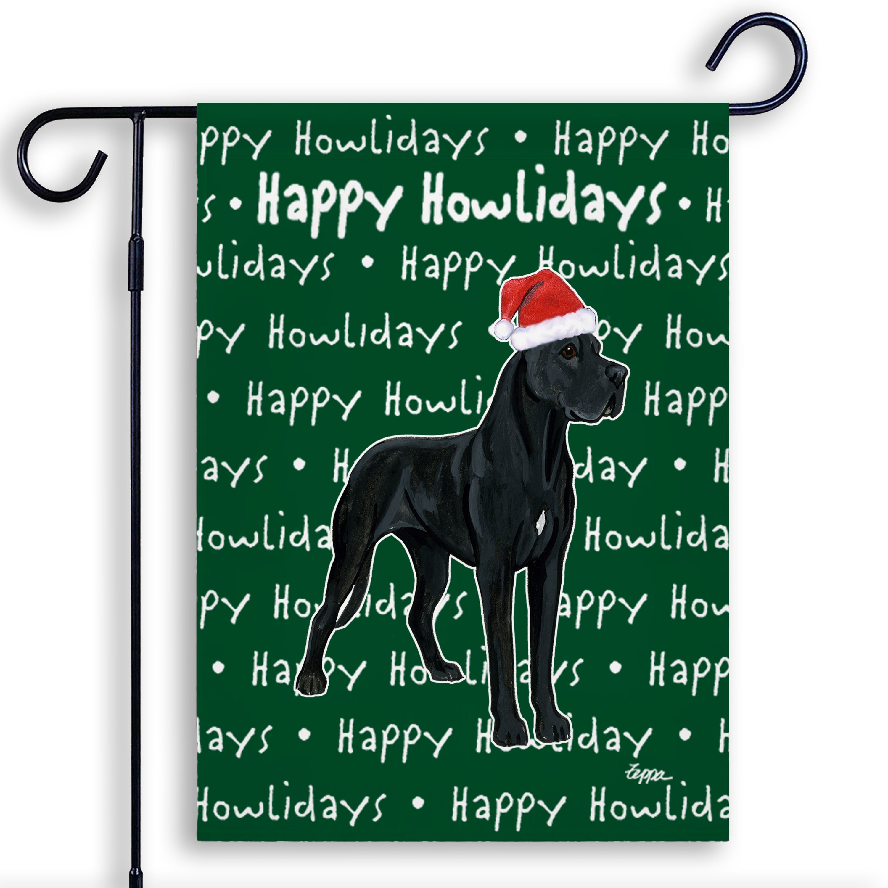Great Dane Christmas Garden Flag
