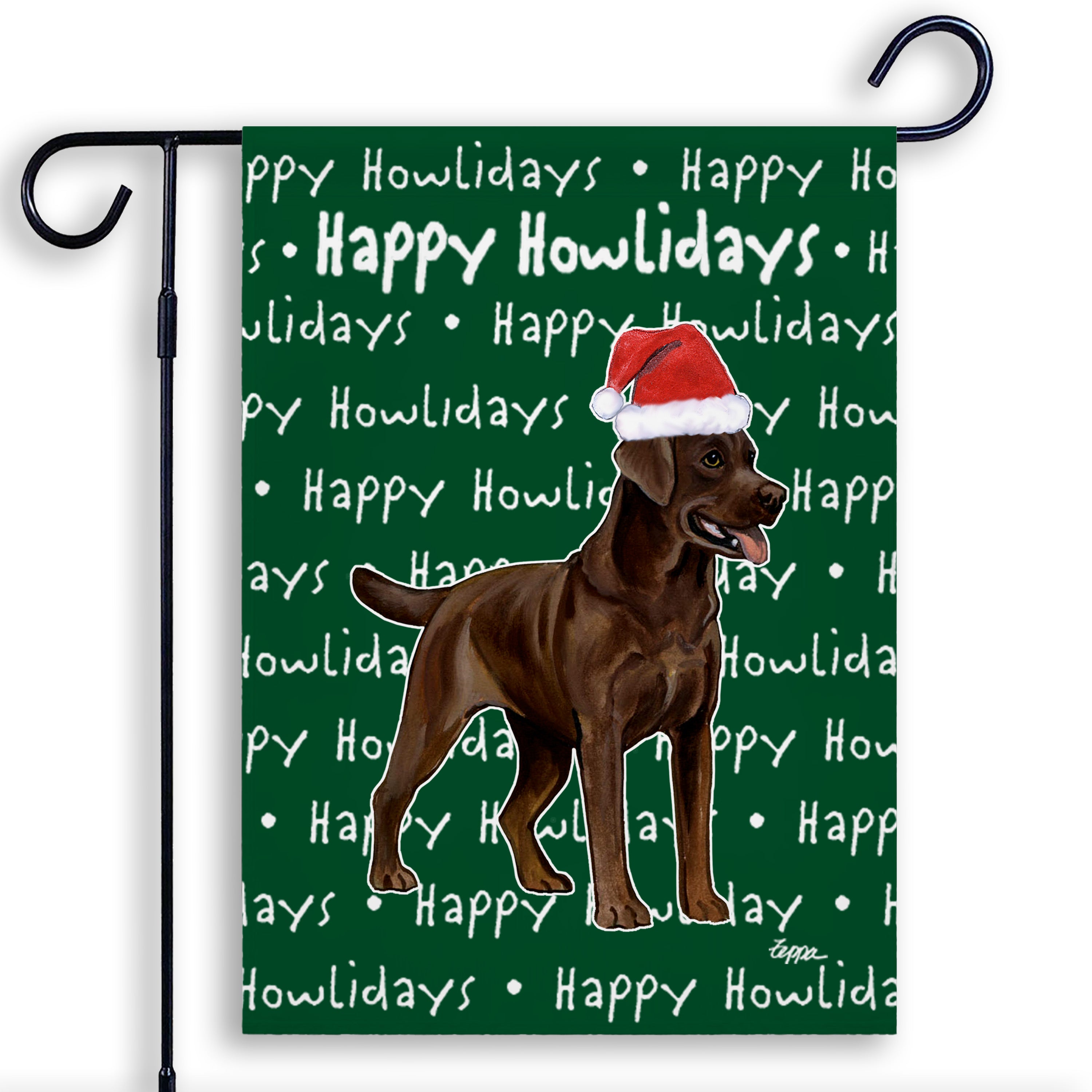 Labrador Retriever Christmas Garden Flag