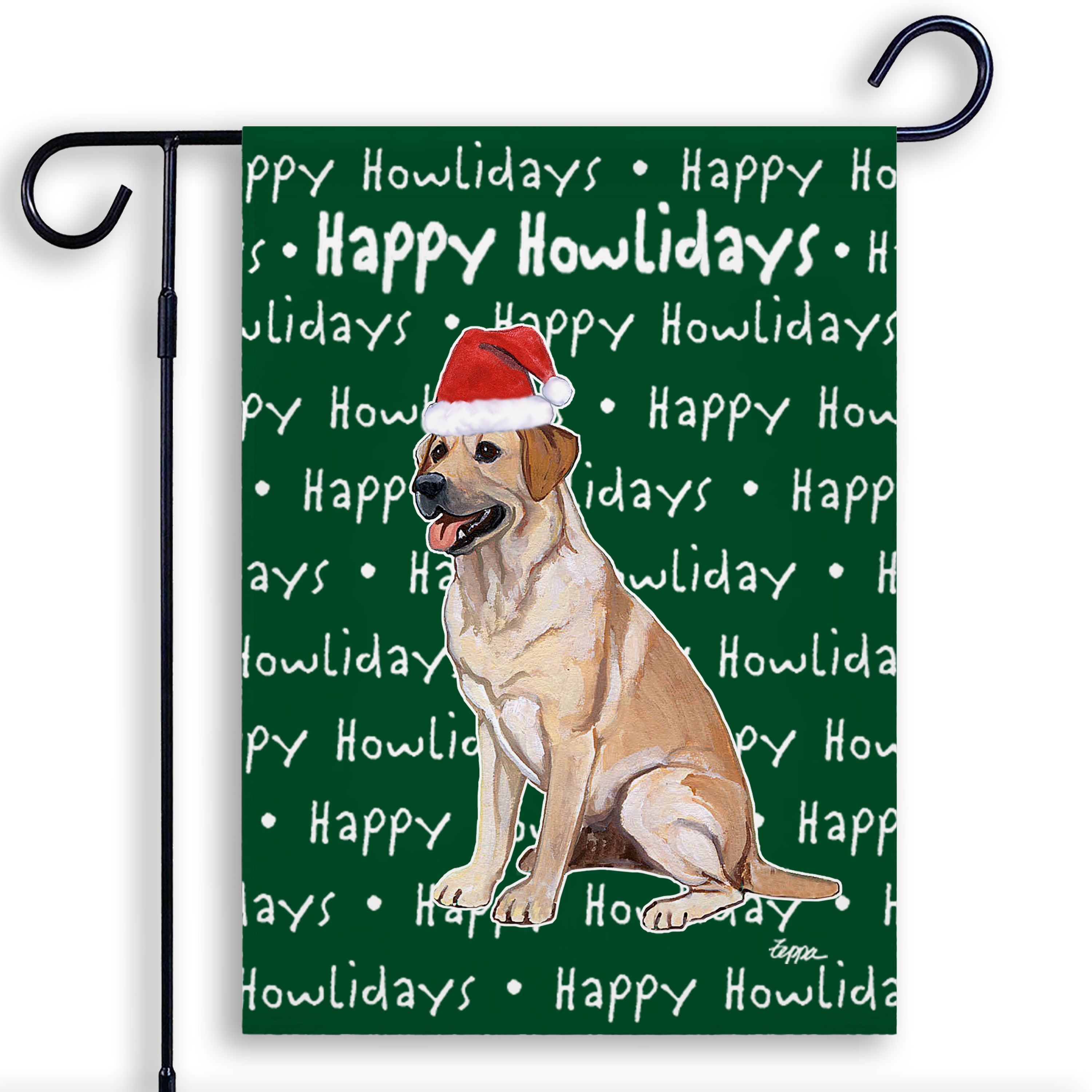 Labrador Retriever Christmas Garden Flag