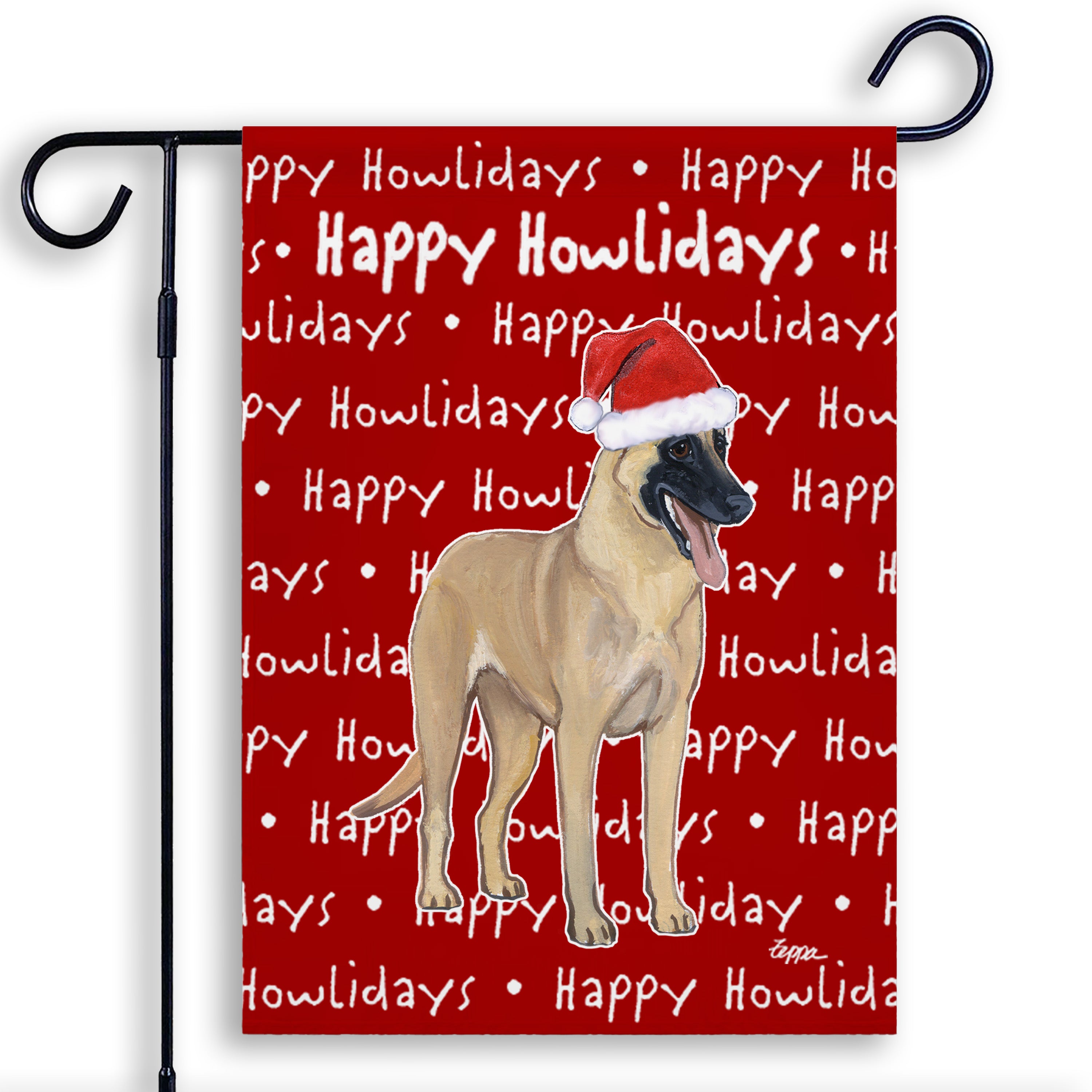 Belgian Malinois Christmas Garden Flag