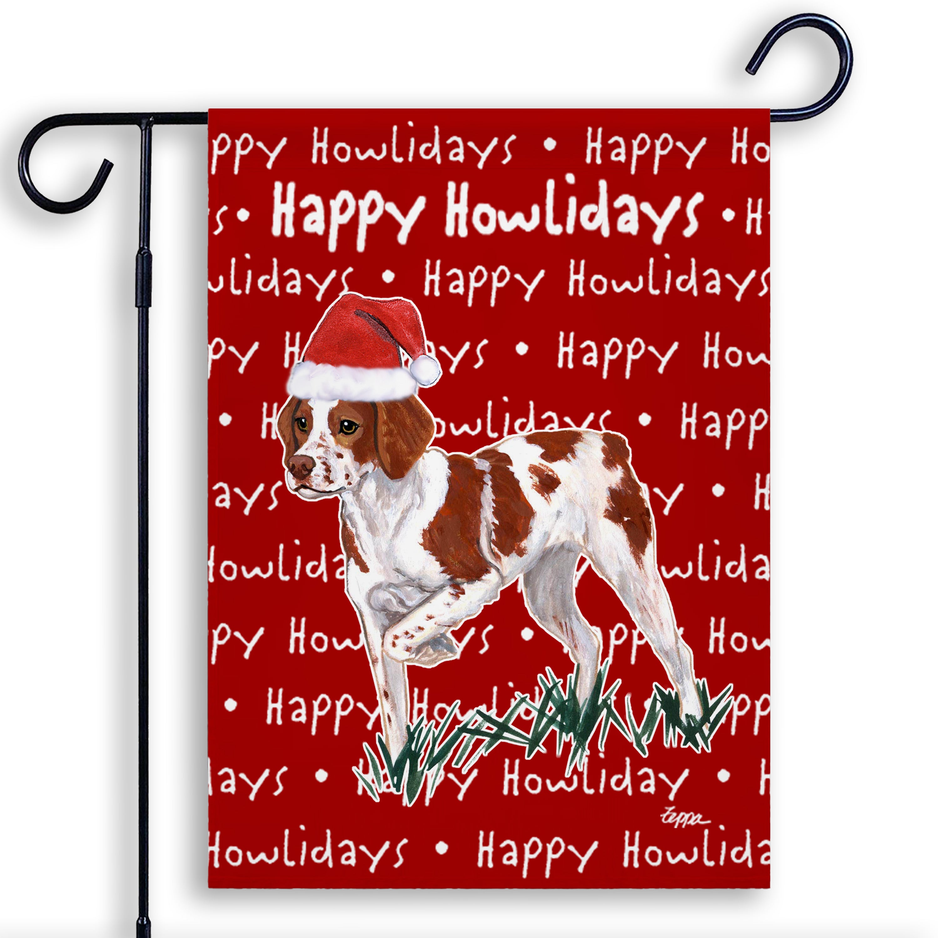 Brittany Christmas Garden Flag