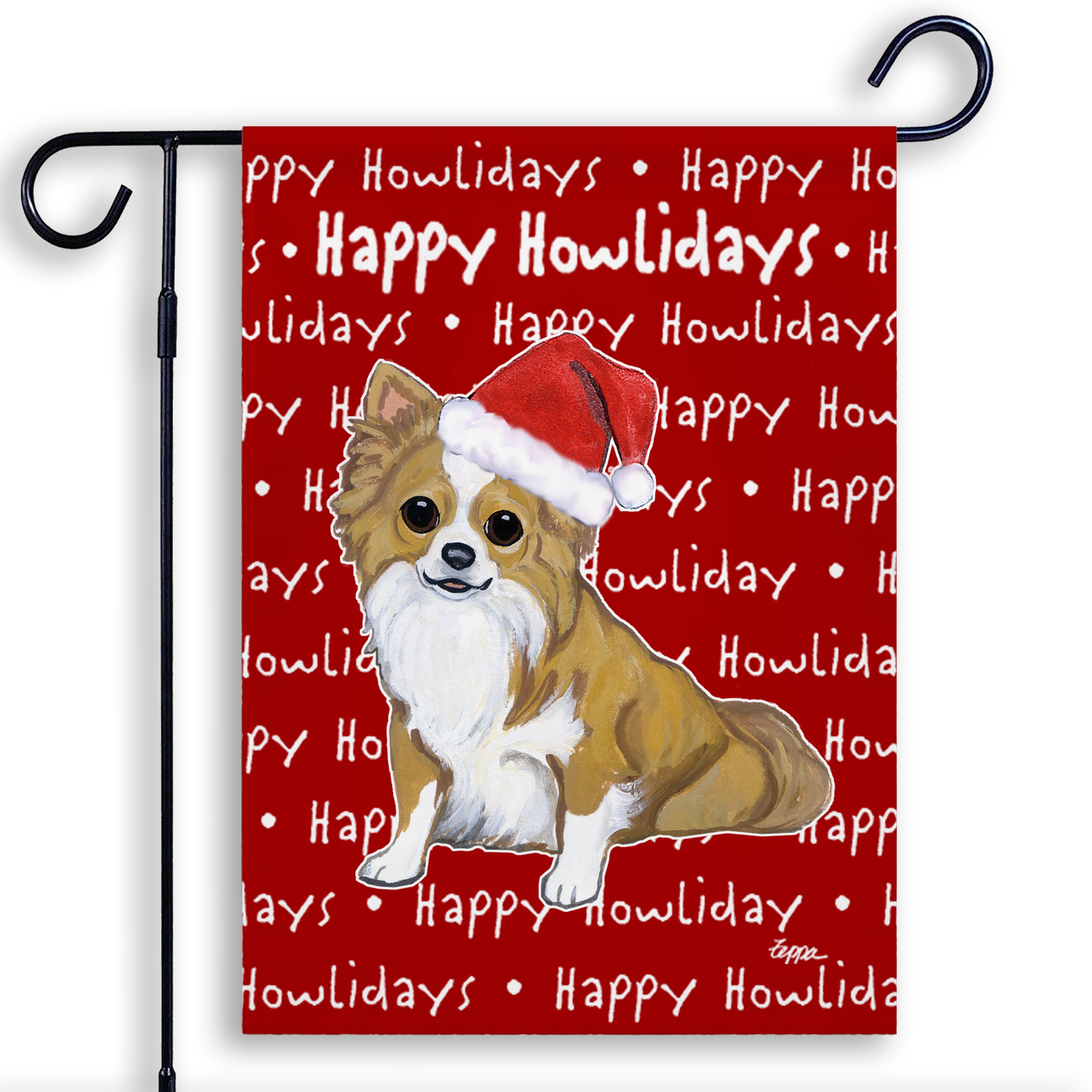 Chihuahua Christmas Garden Flag