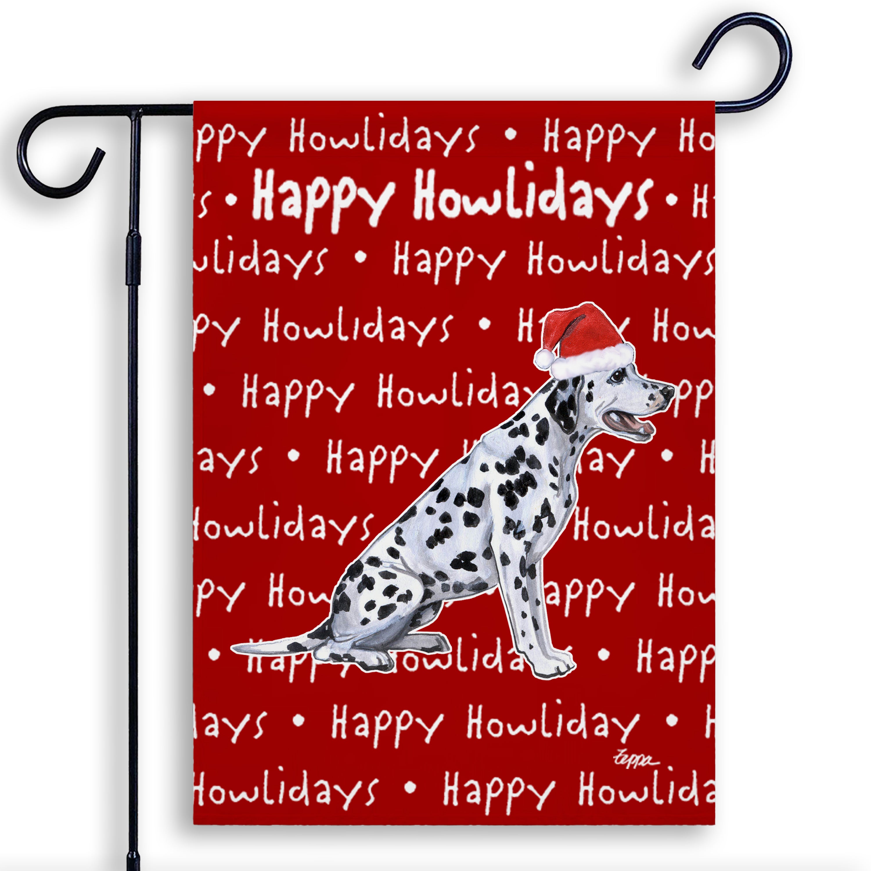 Dalmatian Christmas Garden Flag