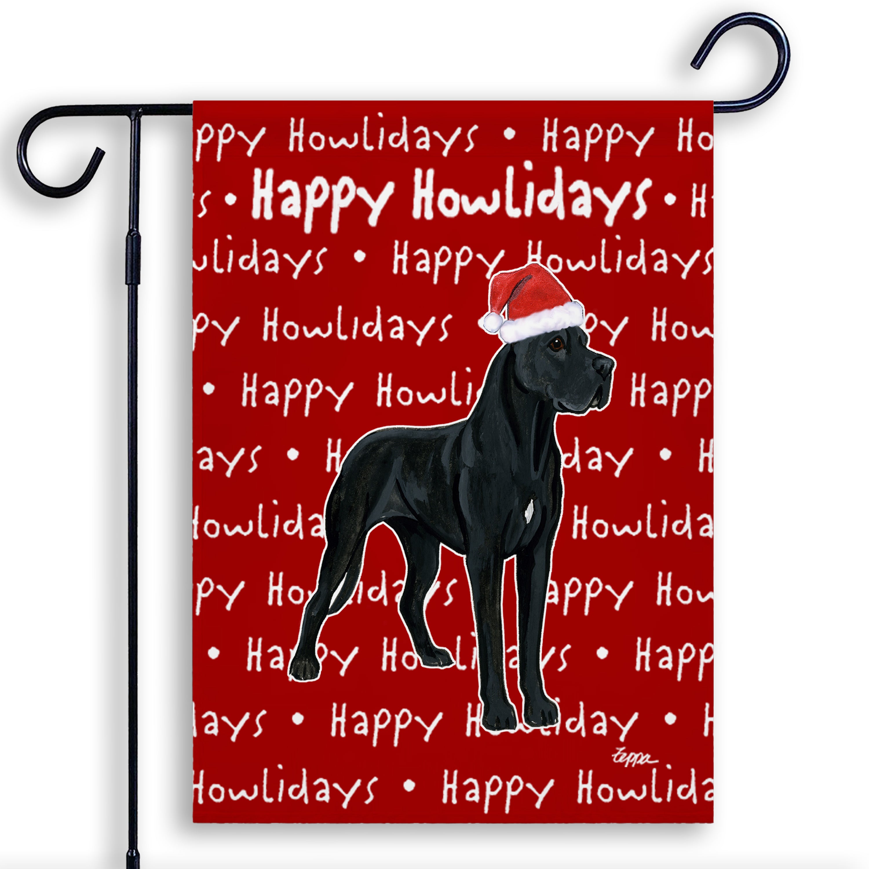 Great Dane Christmas Garden Flag