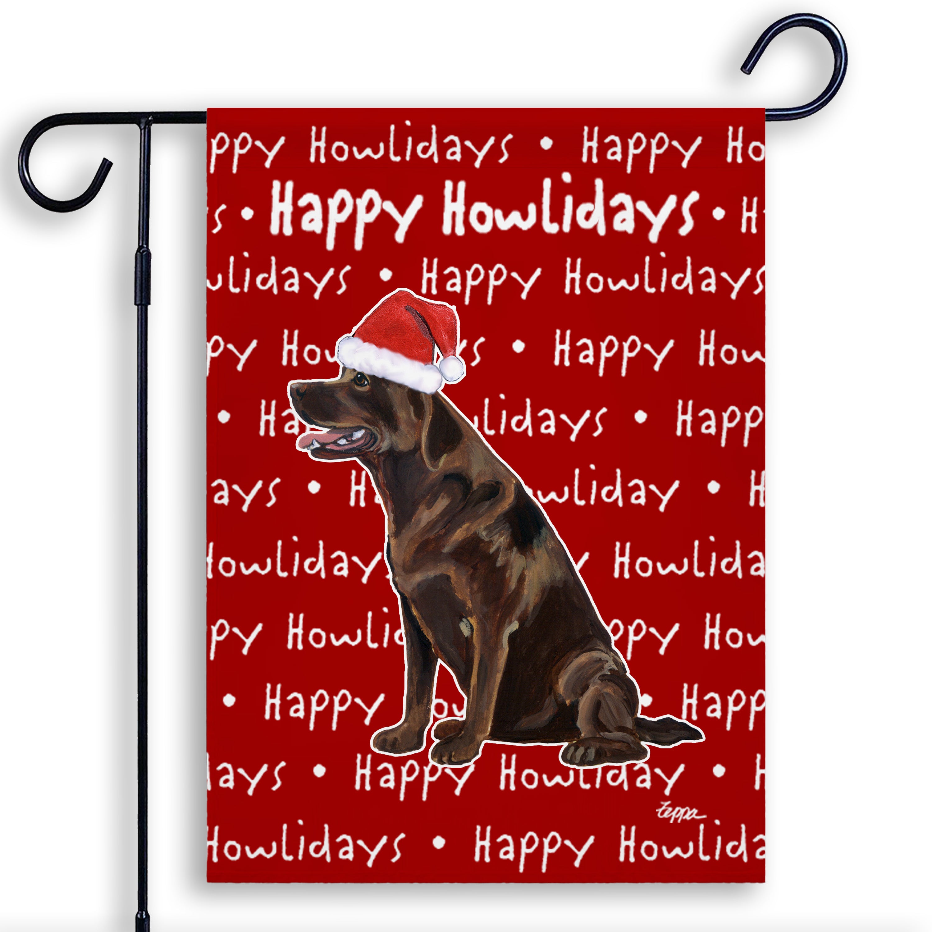 Labrador Retriever Christmas Garden Flag