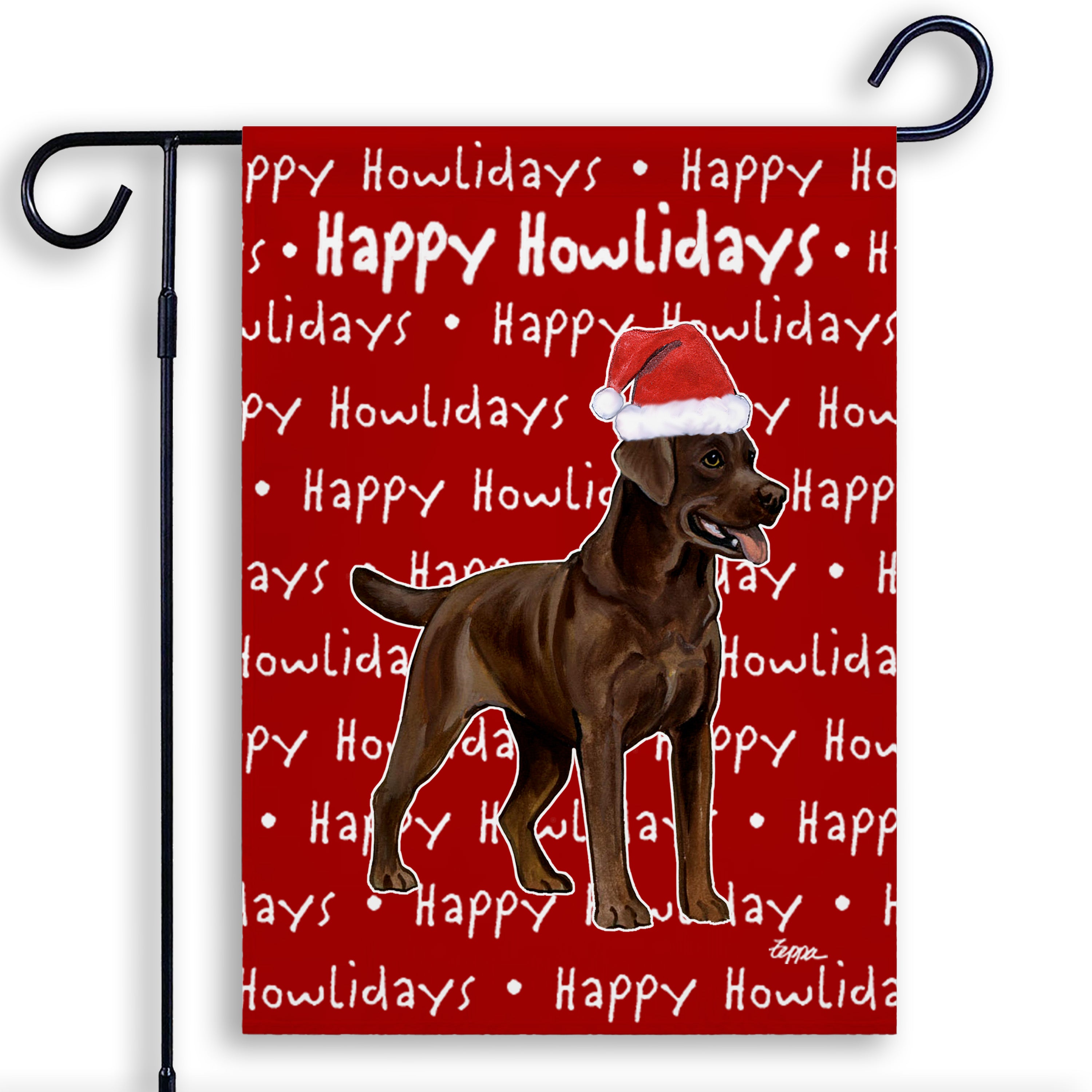 Labrador Retriever Christmas Garden Flag