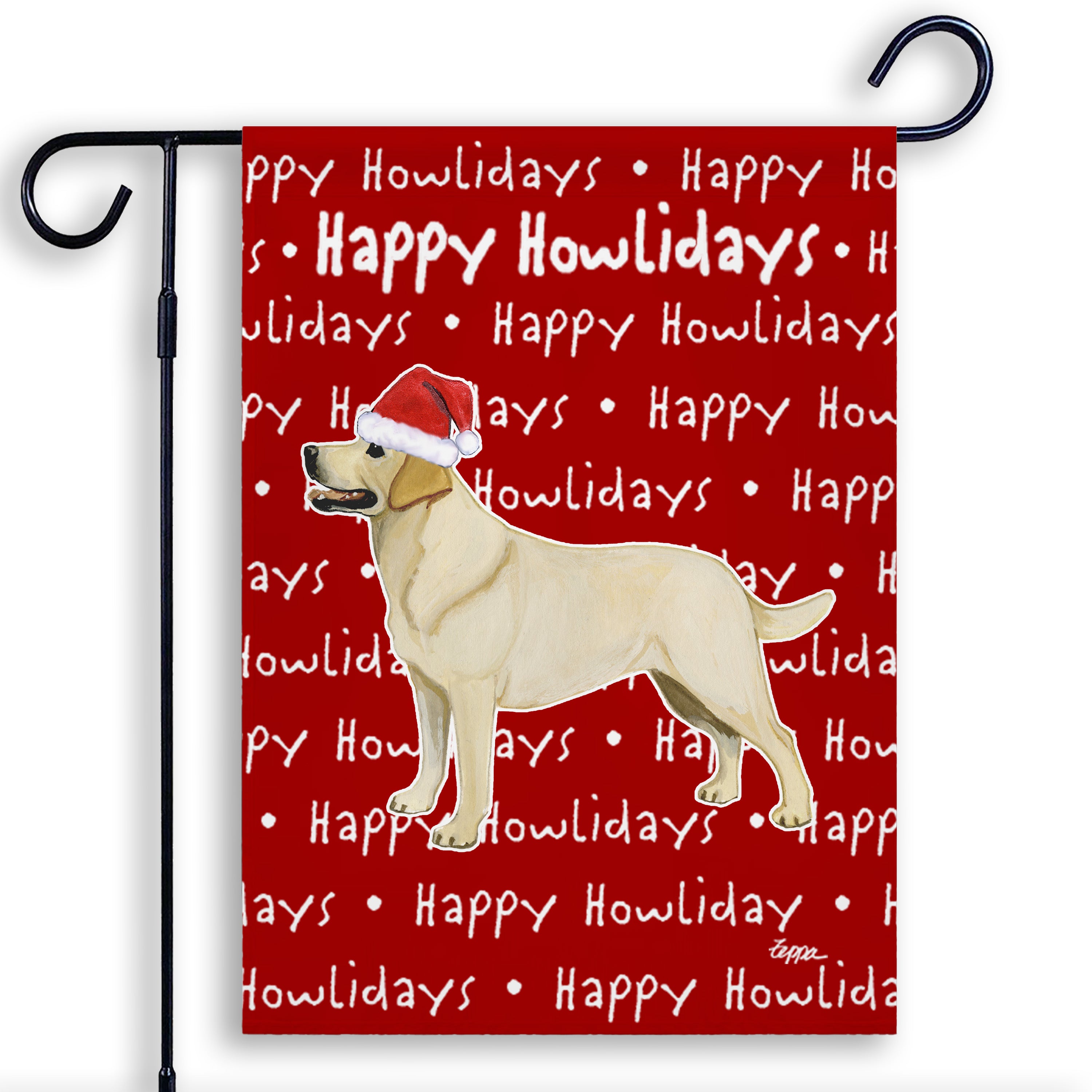 Labrador Retriever Christmas Garden Flag