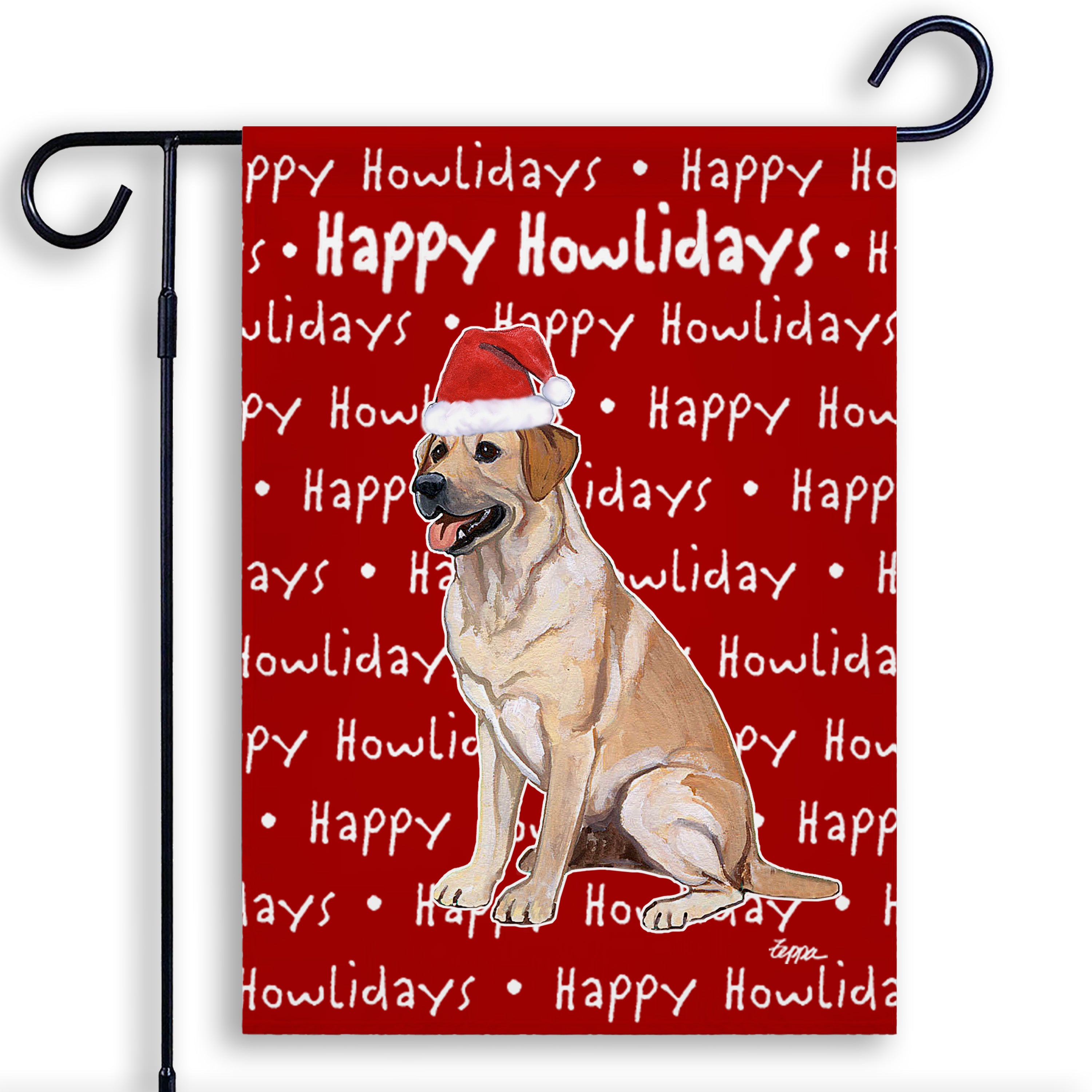 Labrador Retriever Christmas Garden Flag
