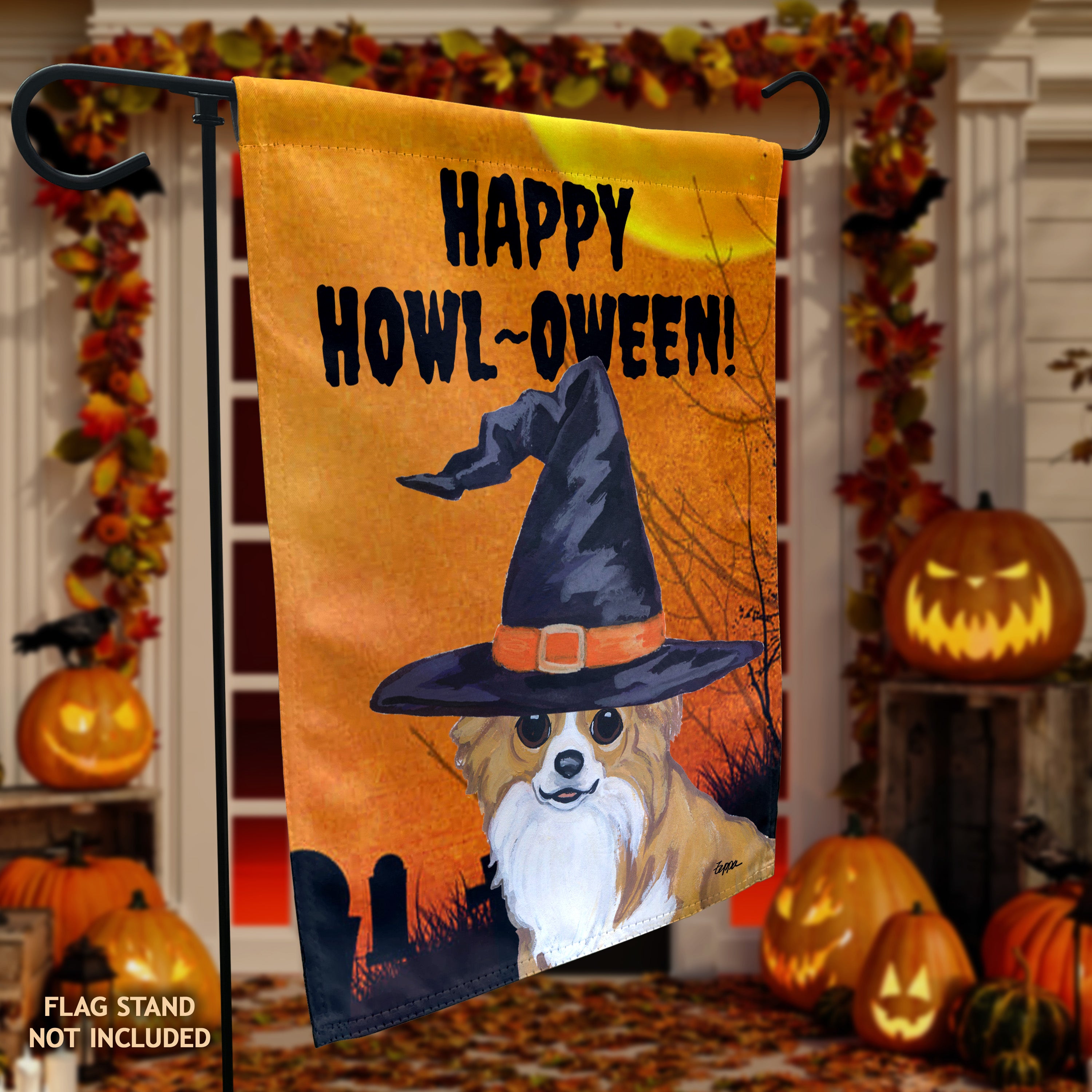 Chihuahua Halloween Garden Flag
