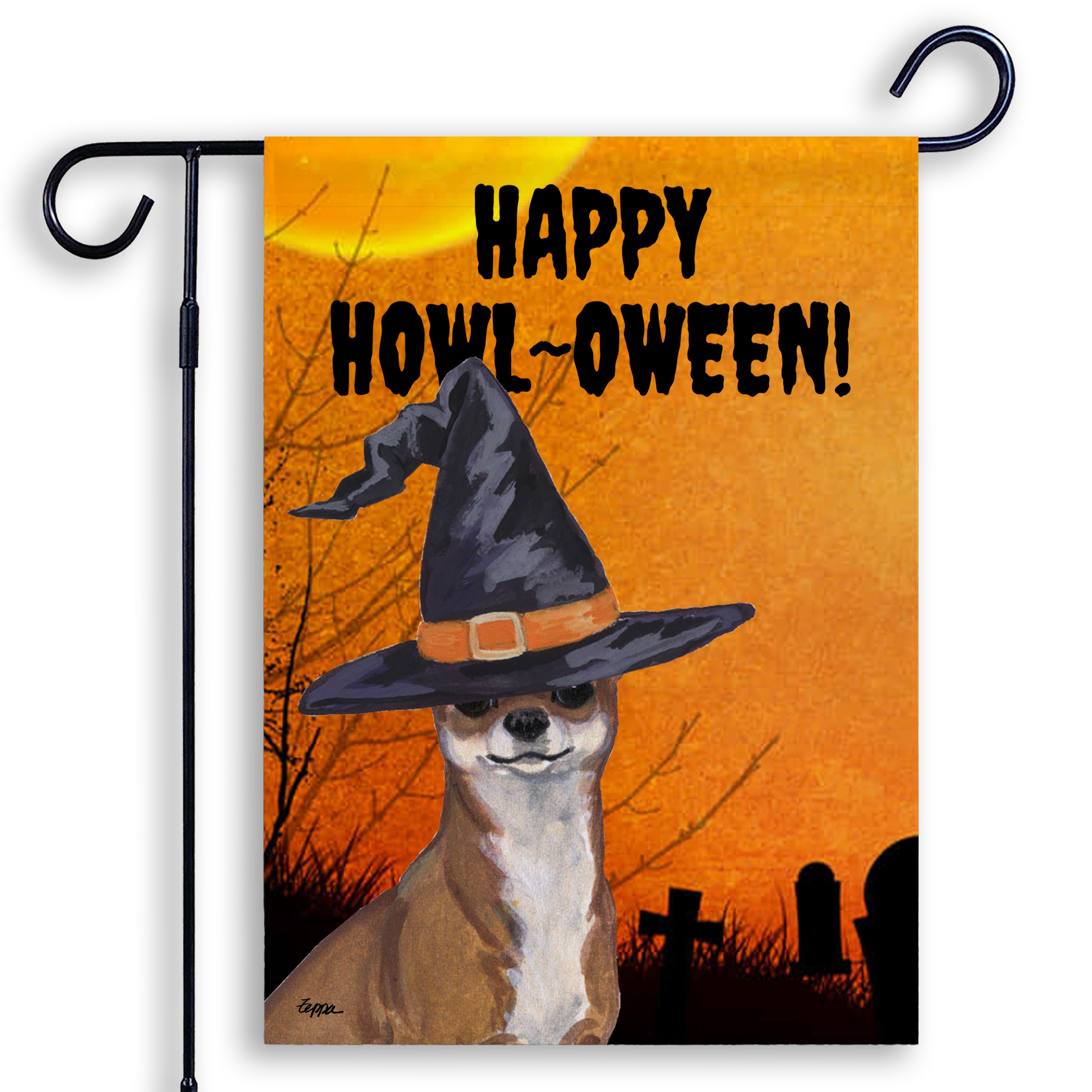 Chihuahua Halloween Garden Flag