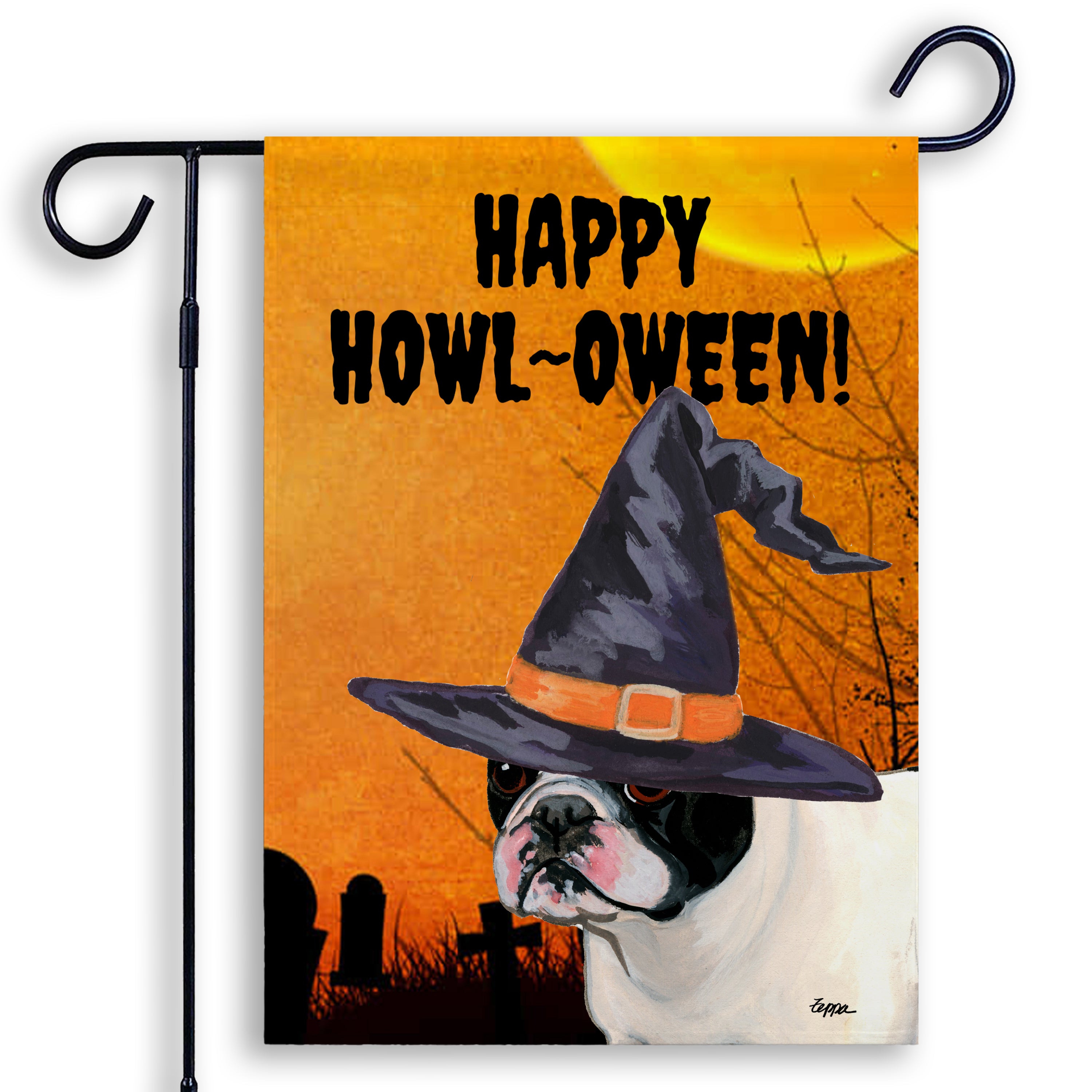 French Bulldog Halloween Garden Flag
