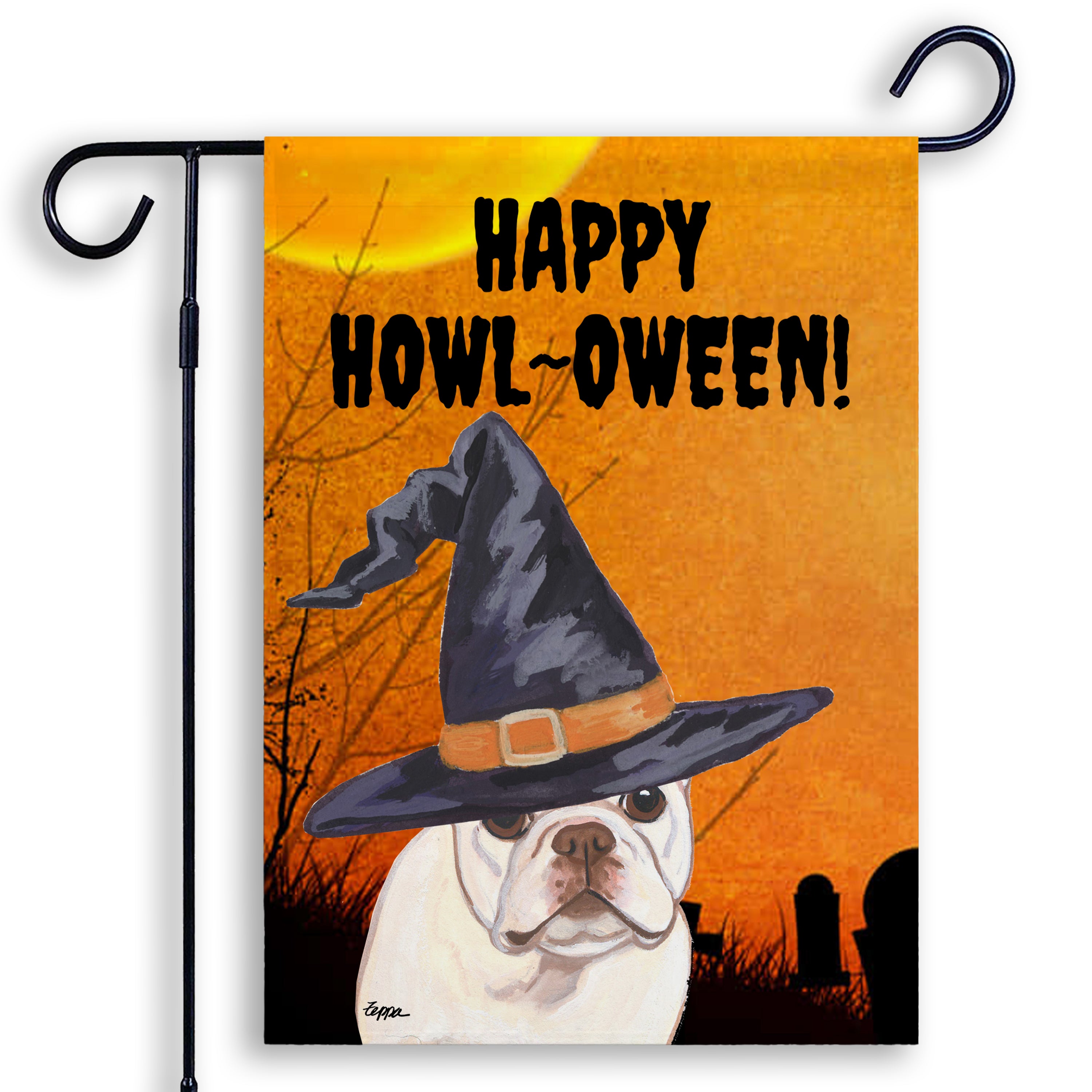 French Bulldog Halloween Garden Flag