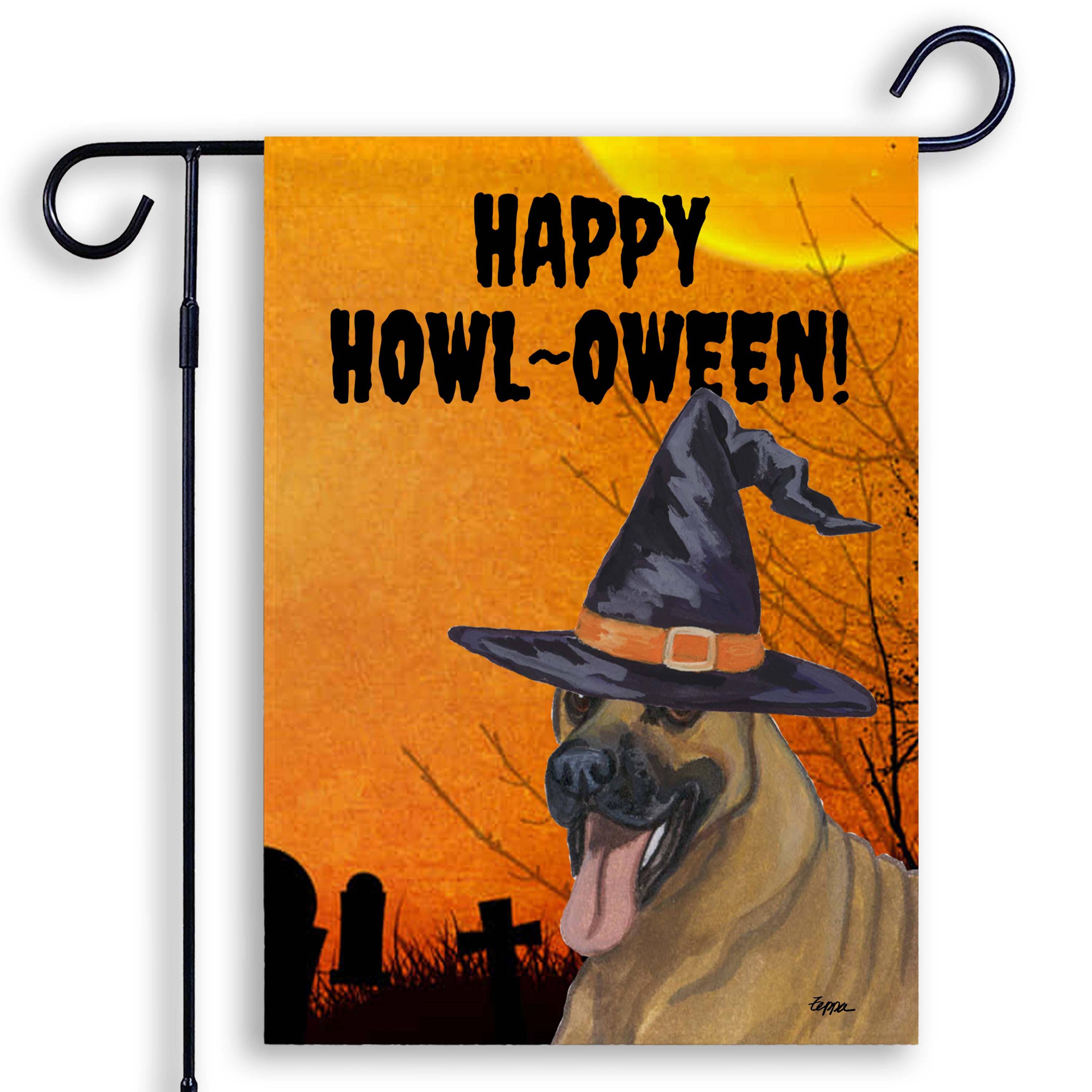 Great Dane Halloween Garden Flag