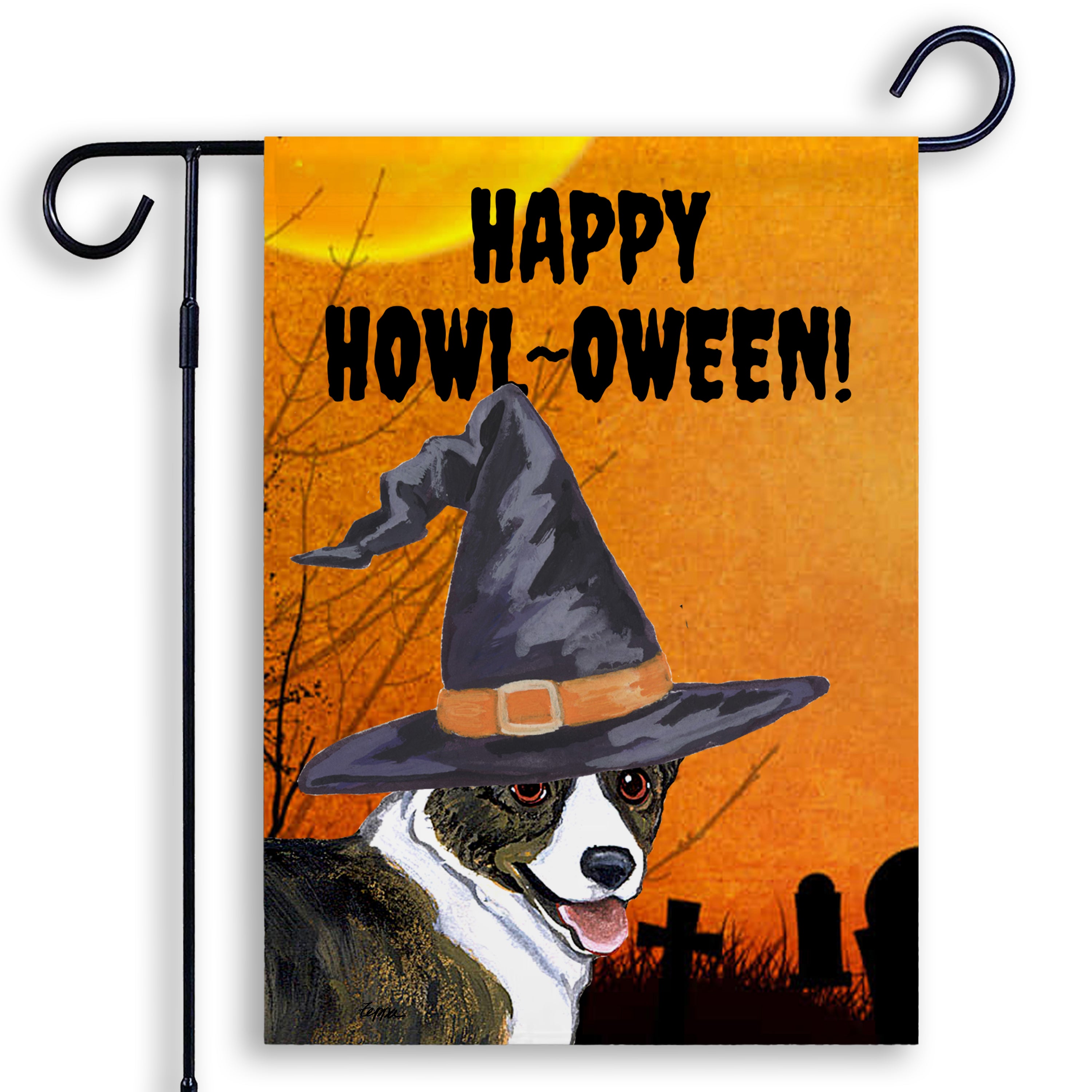 Welsh Corgi Cardigan    Halloween Garden Flag