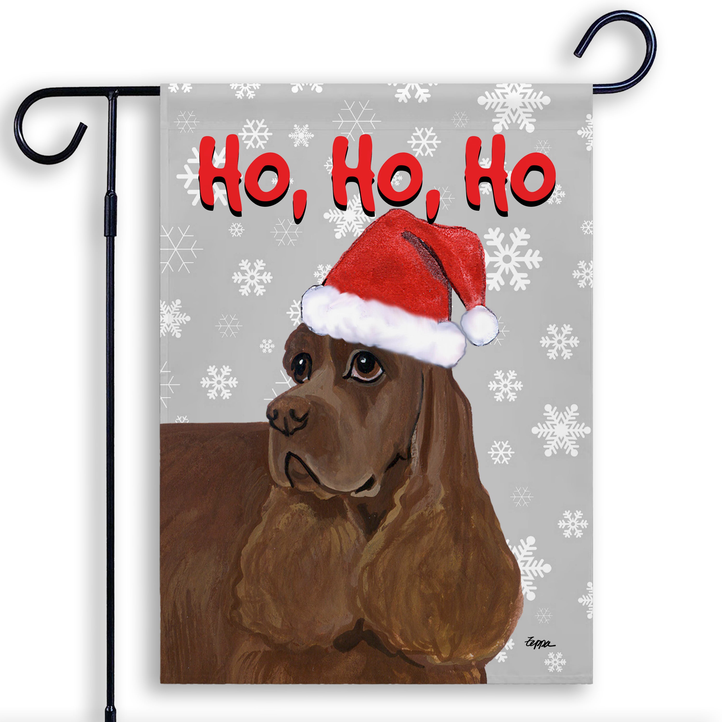 American Cocker Spaniel Christmas Garden Flag