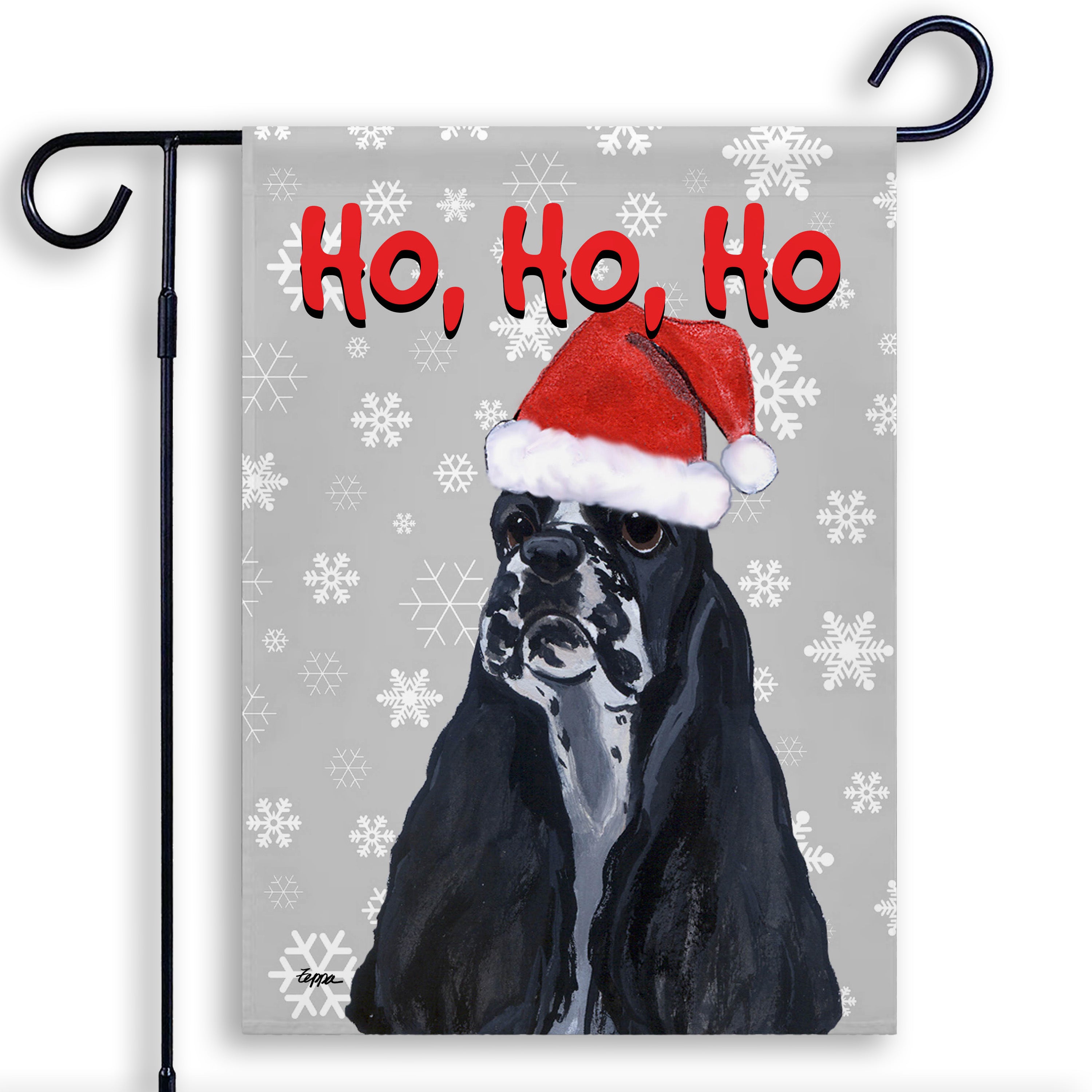 American Cocker Spaniel Christmas Garden Flag