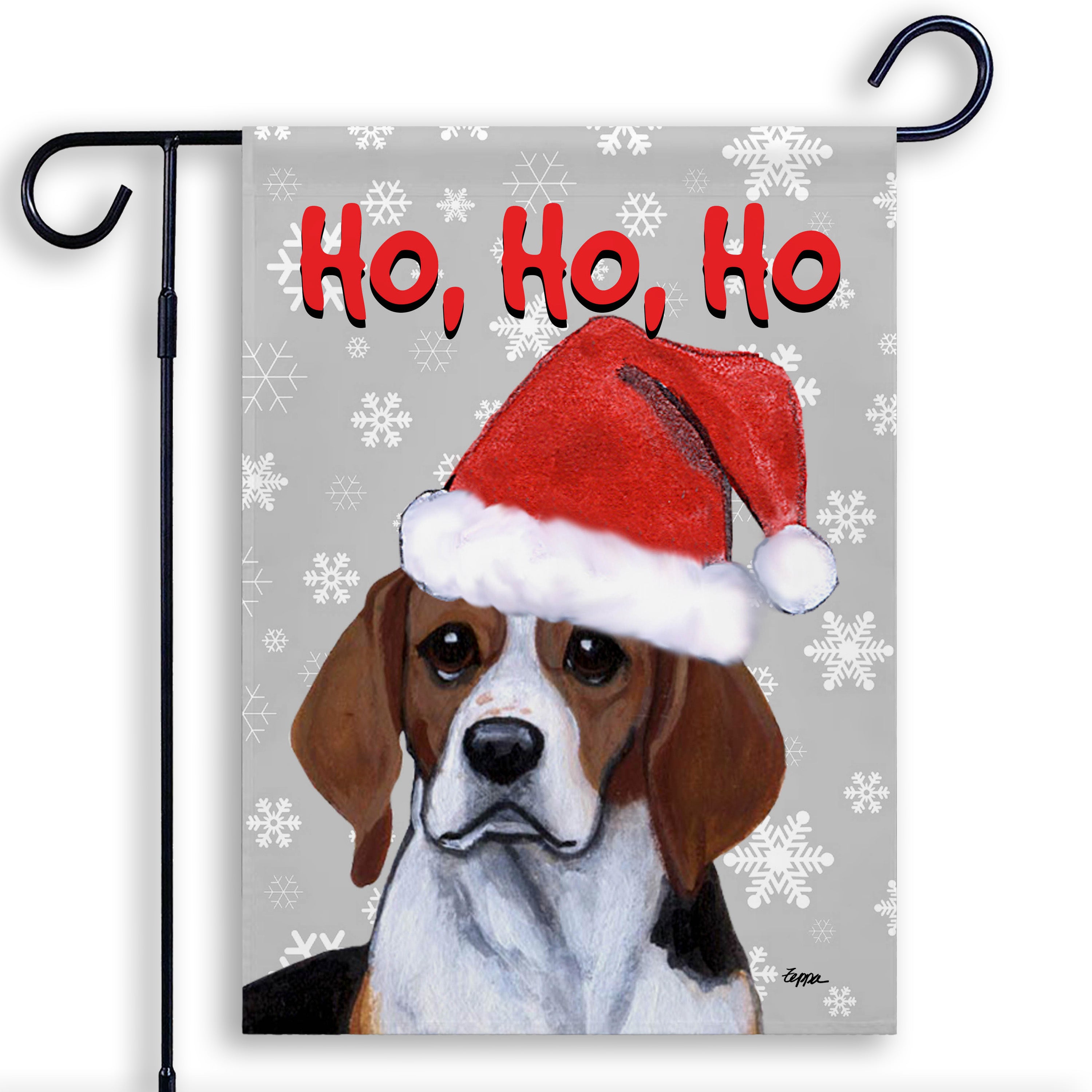 Beagle Christmas Garden Flag