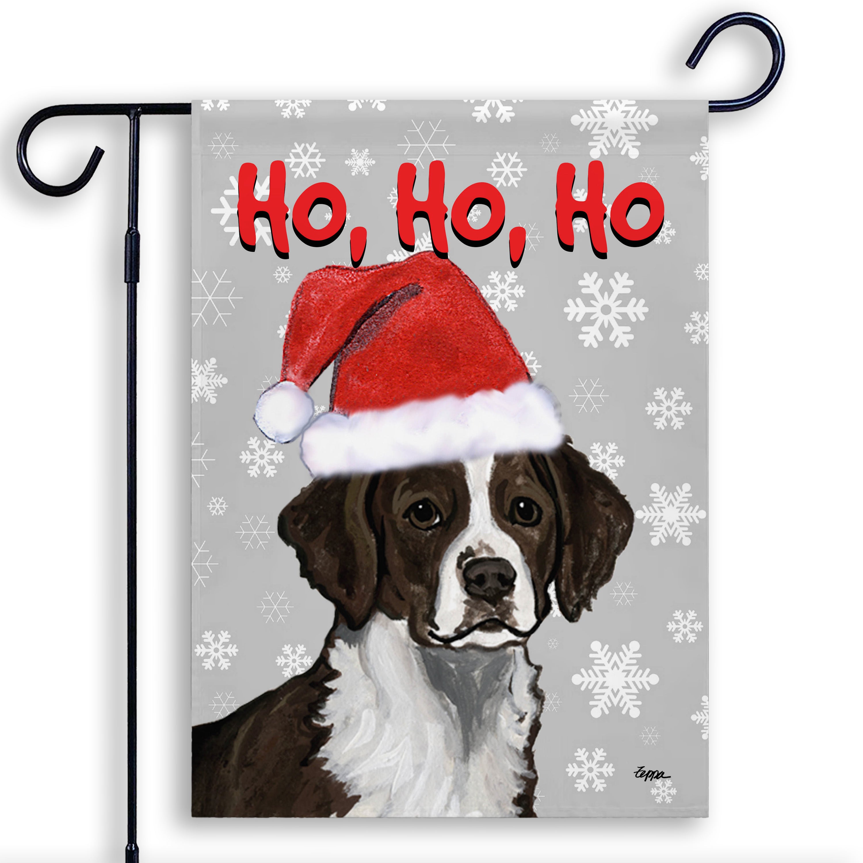 Brittany Liver  Christmas Garden Flag