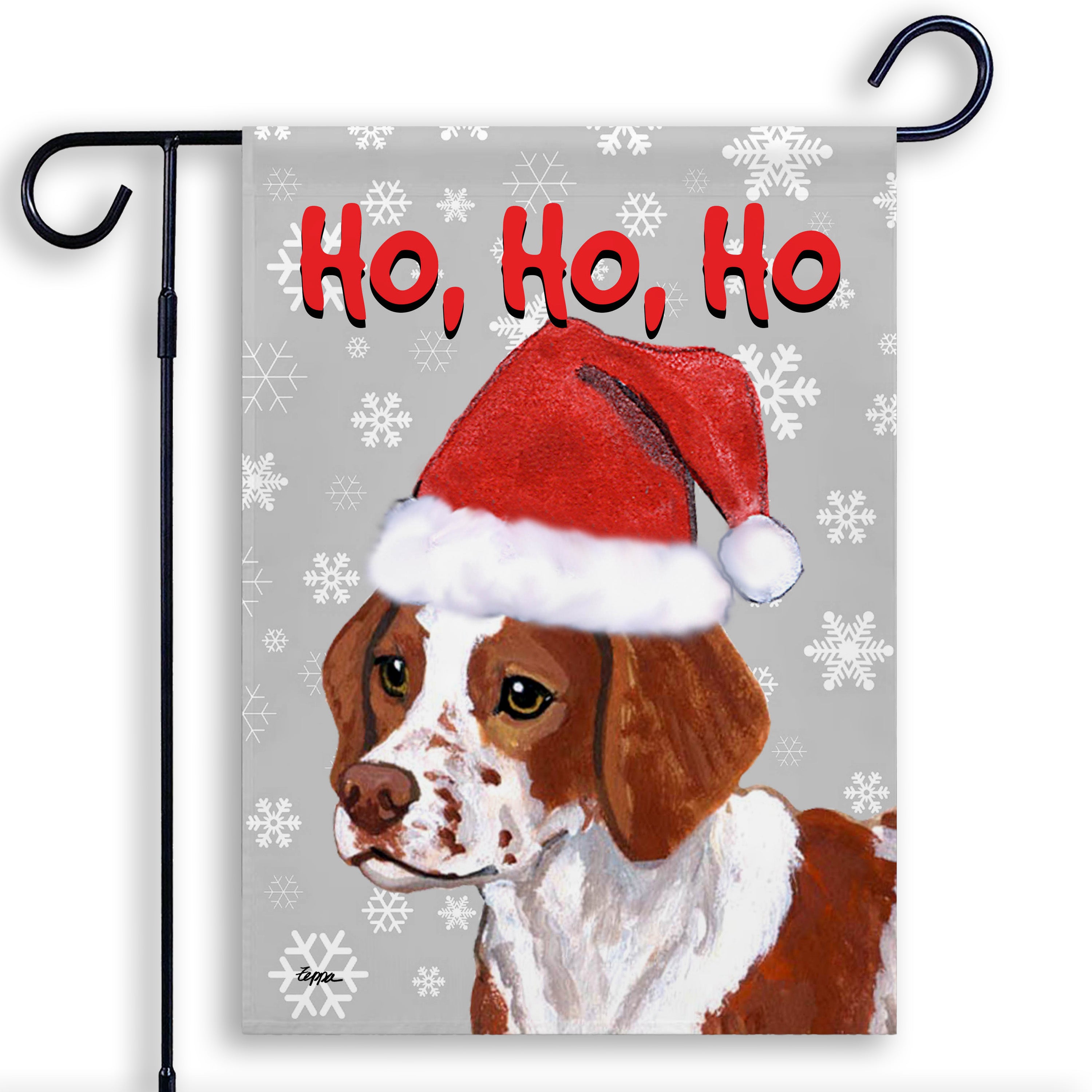Brittany Christmas Garden Flag