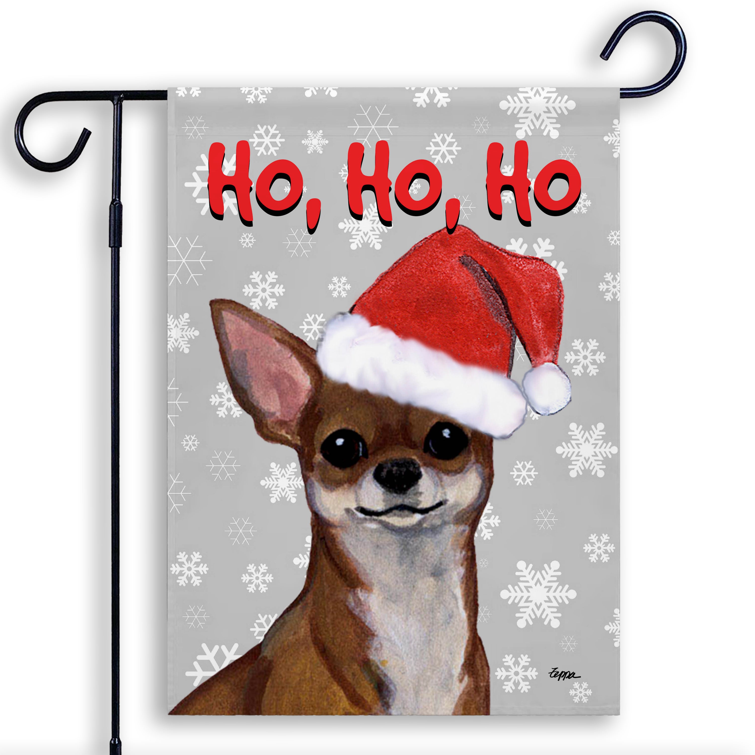 Chihuahua Christmas Garden Flag