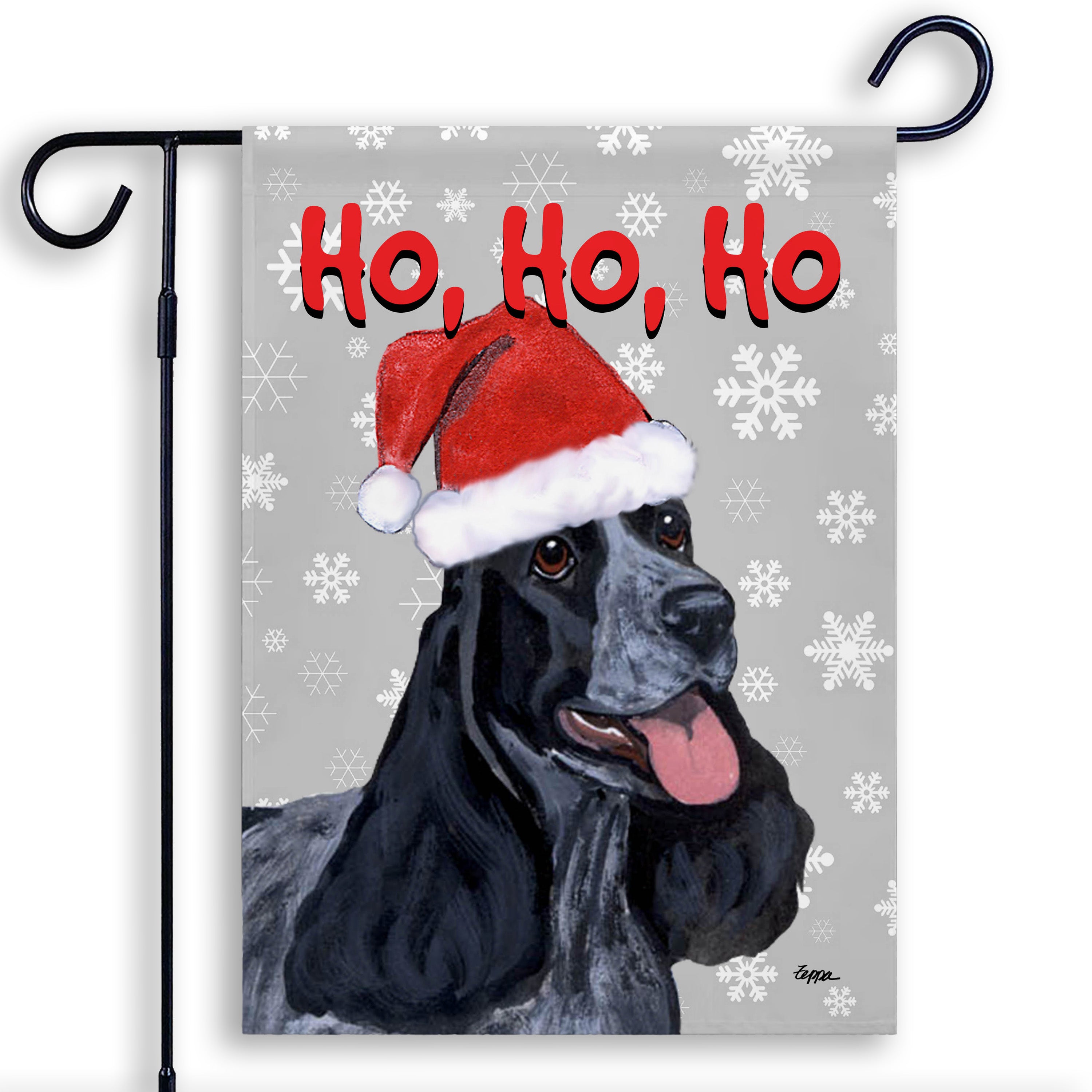 English Cocker Spaniel  Christmas Garden Flag