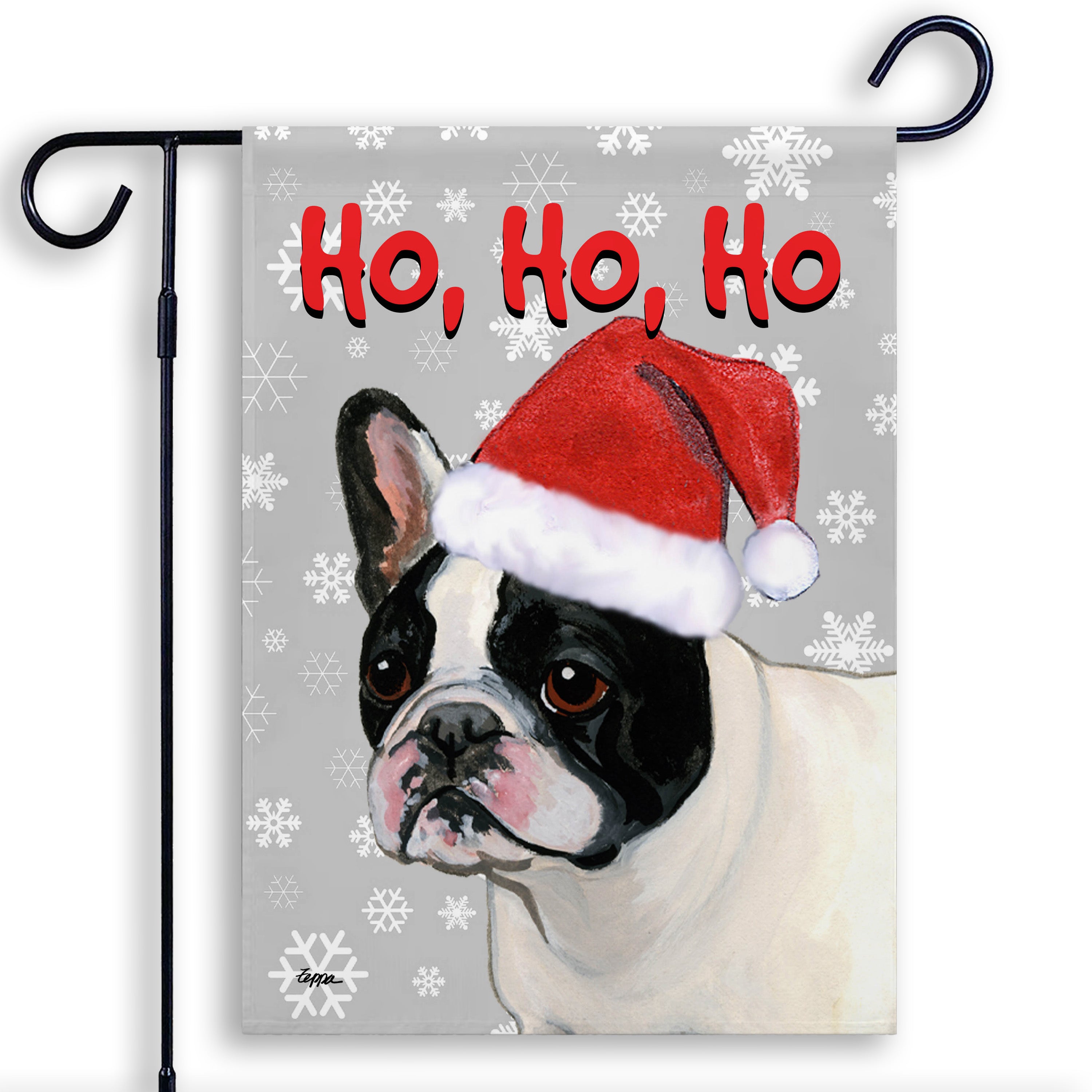 French Bulldog Christmas Garden Flag