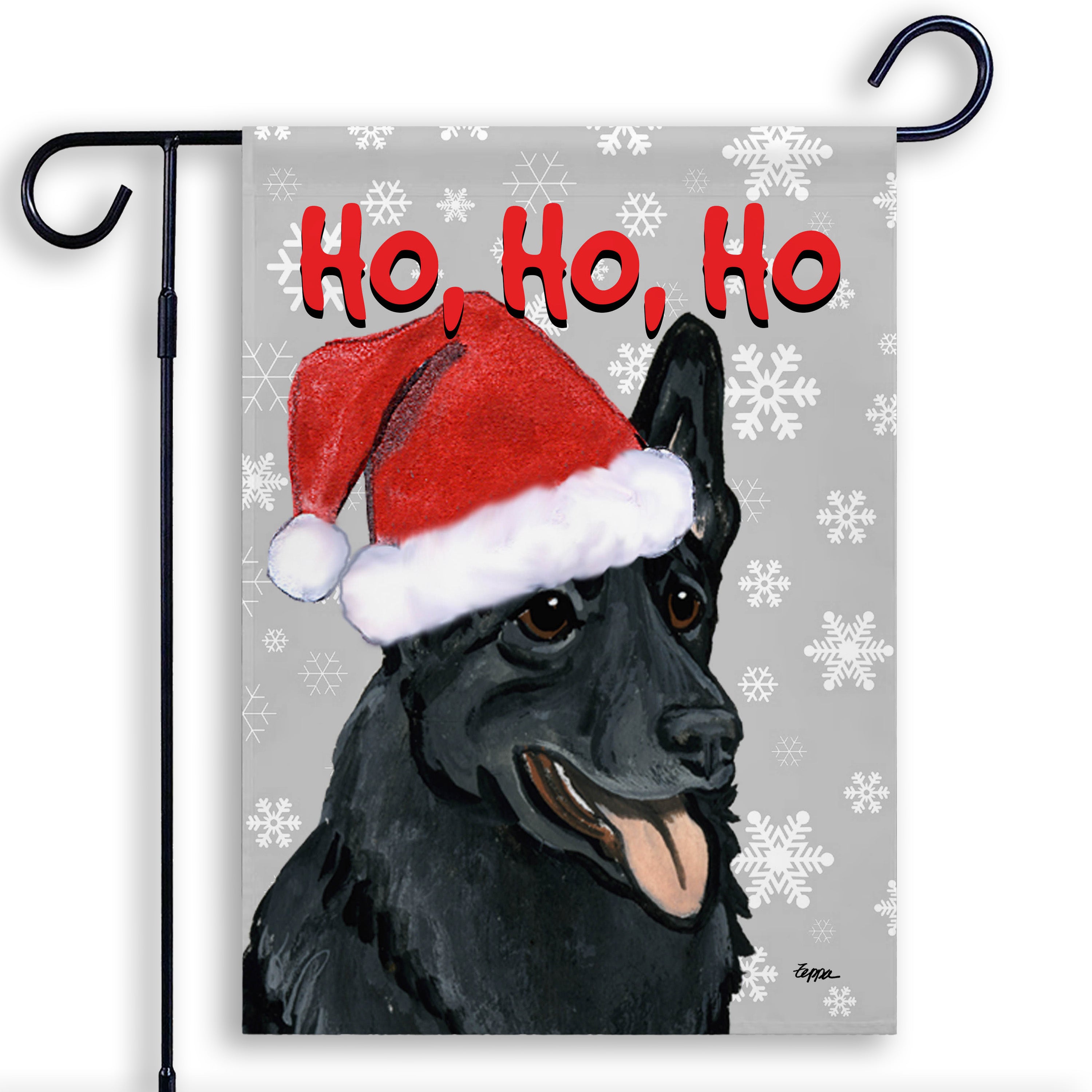 German Shepherd Christmas Garden Flag