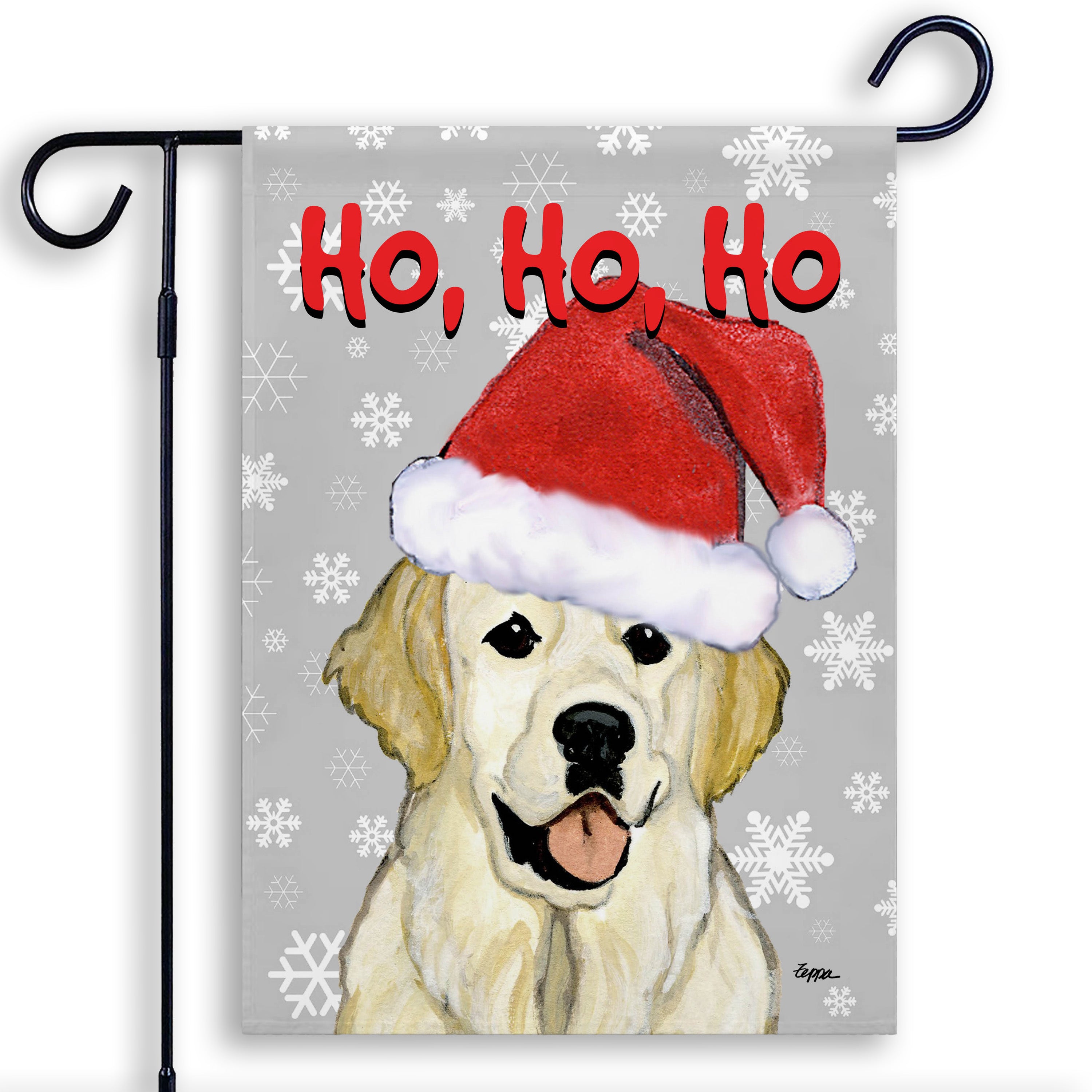 Golden Retriever Christmas Garden Flag