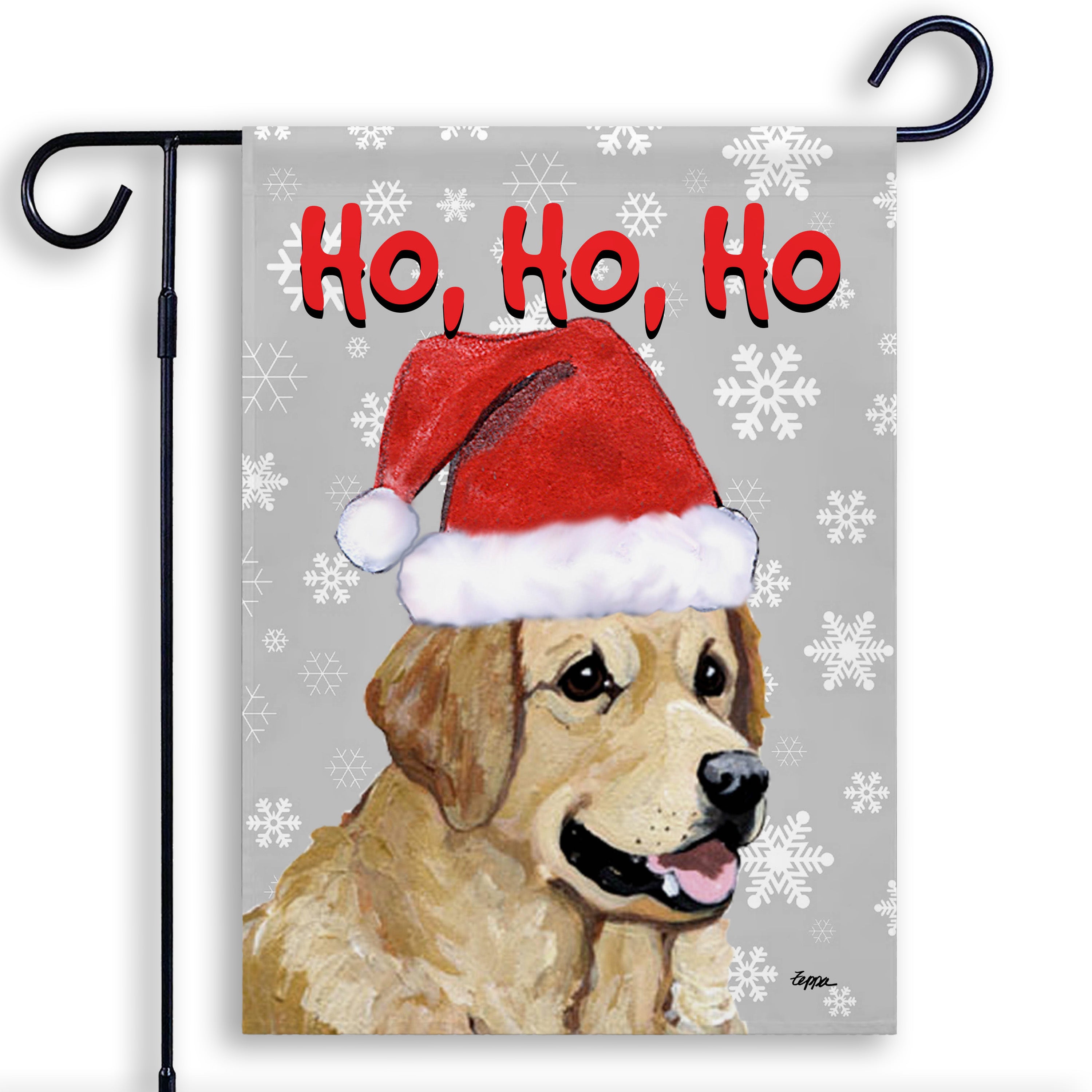 Golden Retriever Christmas Garden Flag