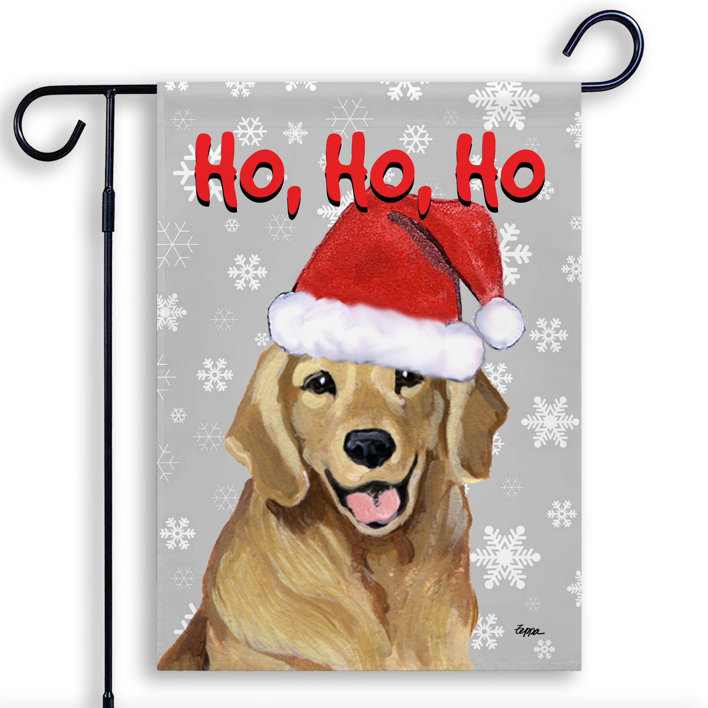Golden Retriever Christmas Garden Flag