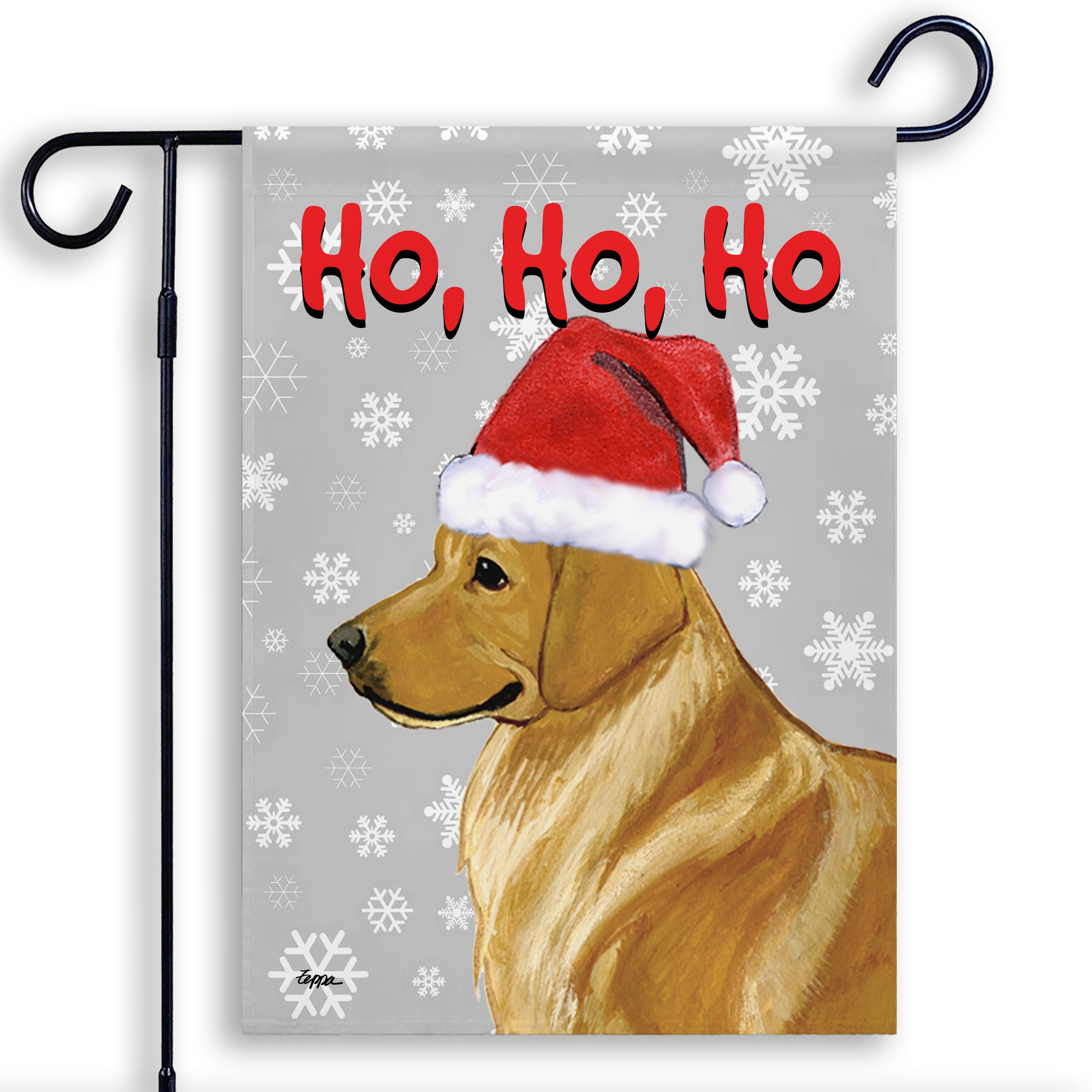 Golden Retriever Christmas Garden Flag