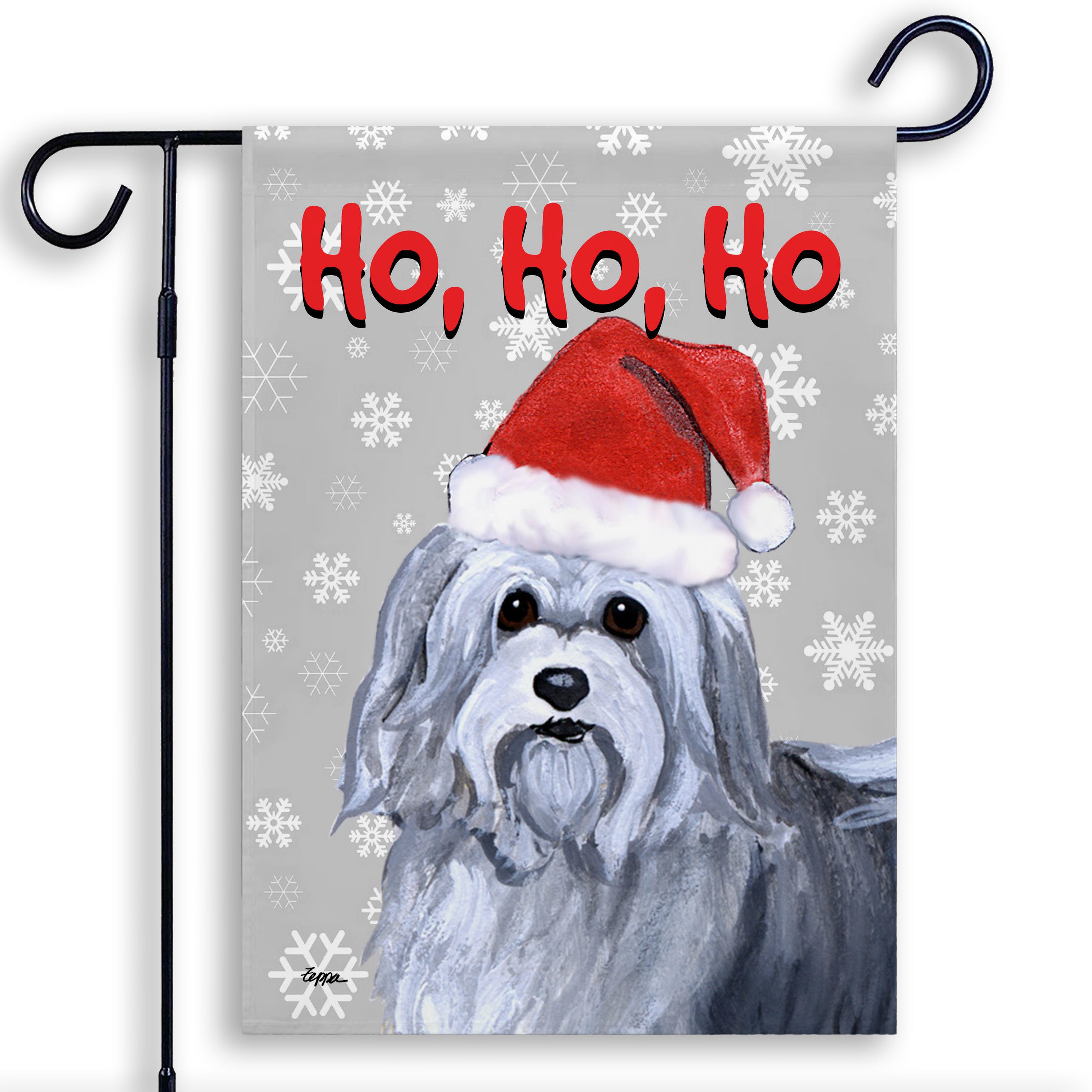 Havanese Christmas Garden Flag