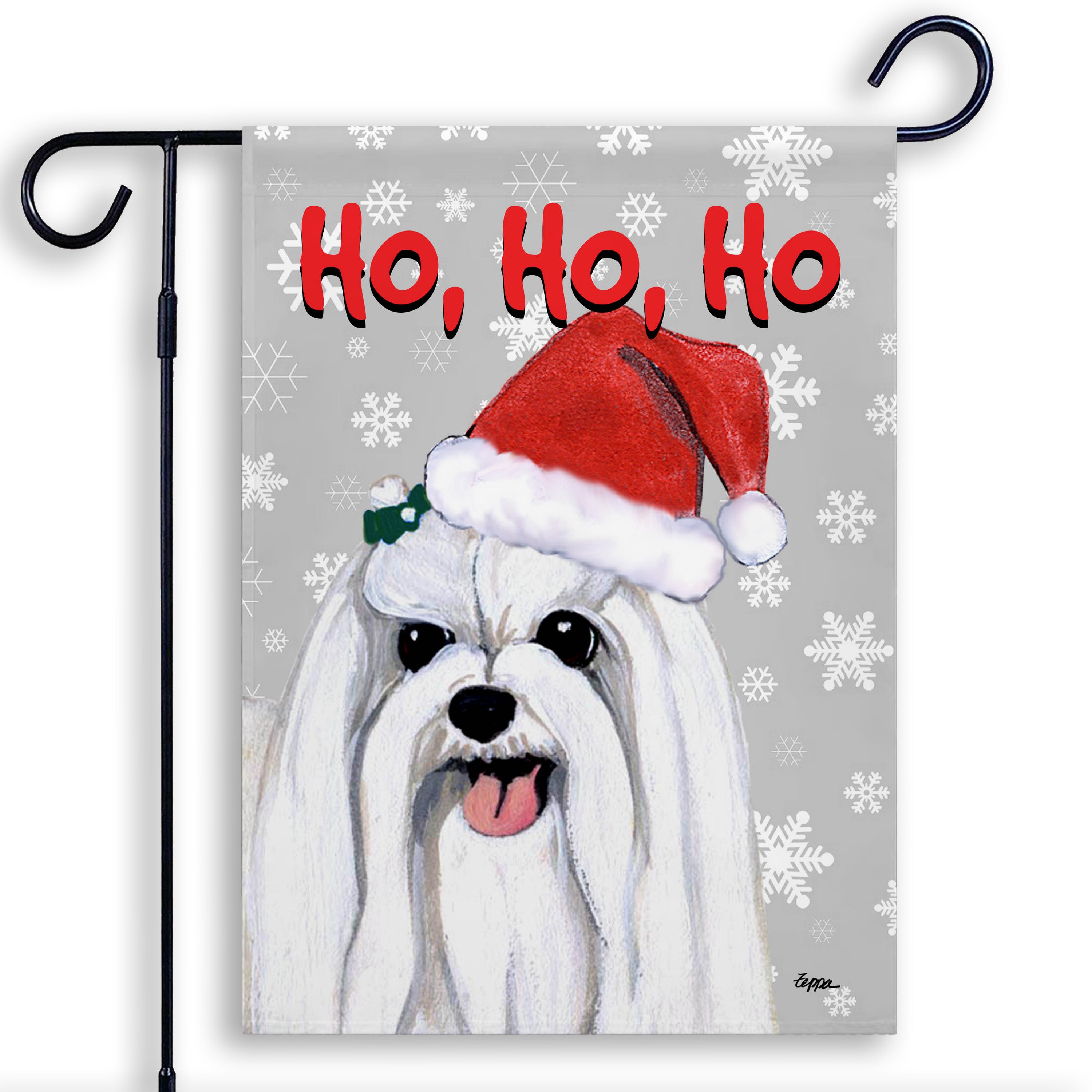 Maltese Christmas Garden Flag