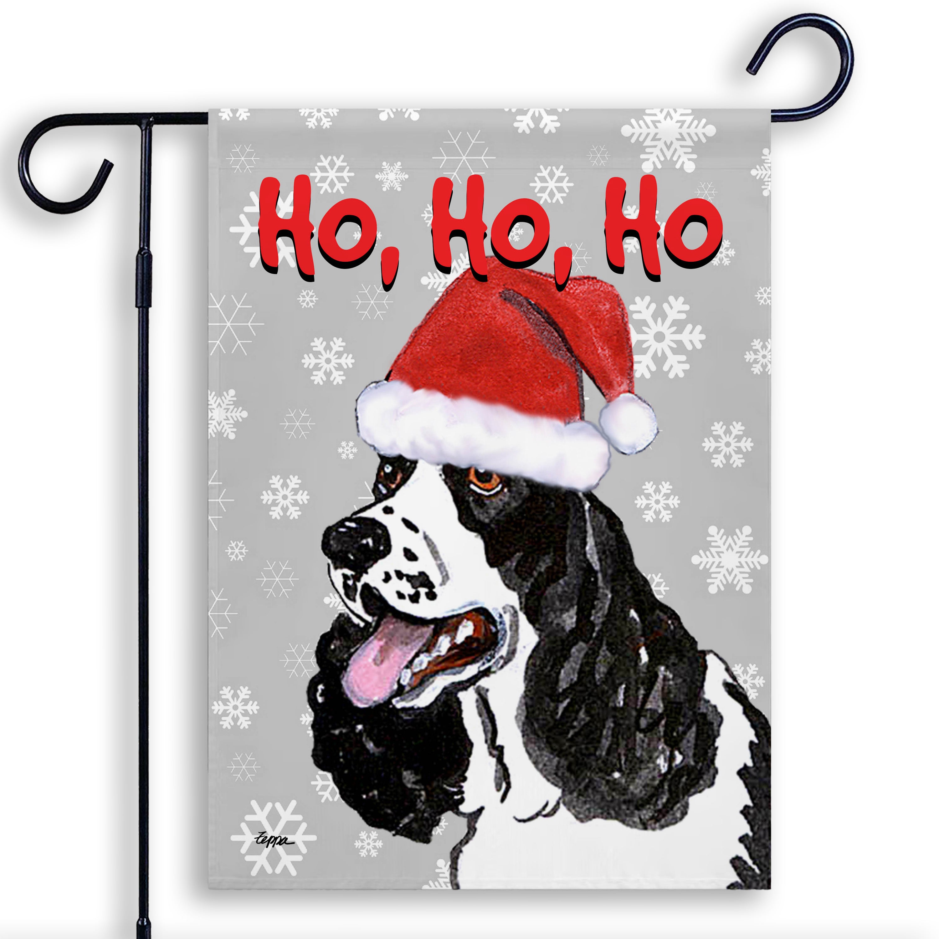 Springer Spaniel Christmas Garden Flag