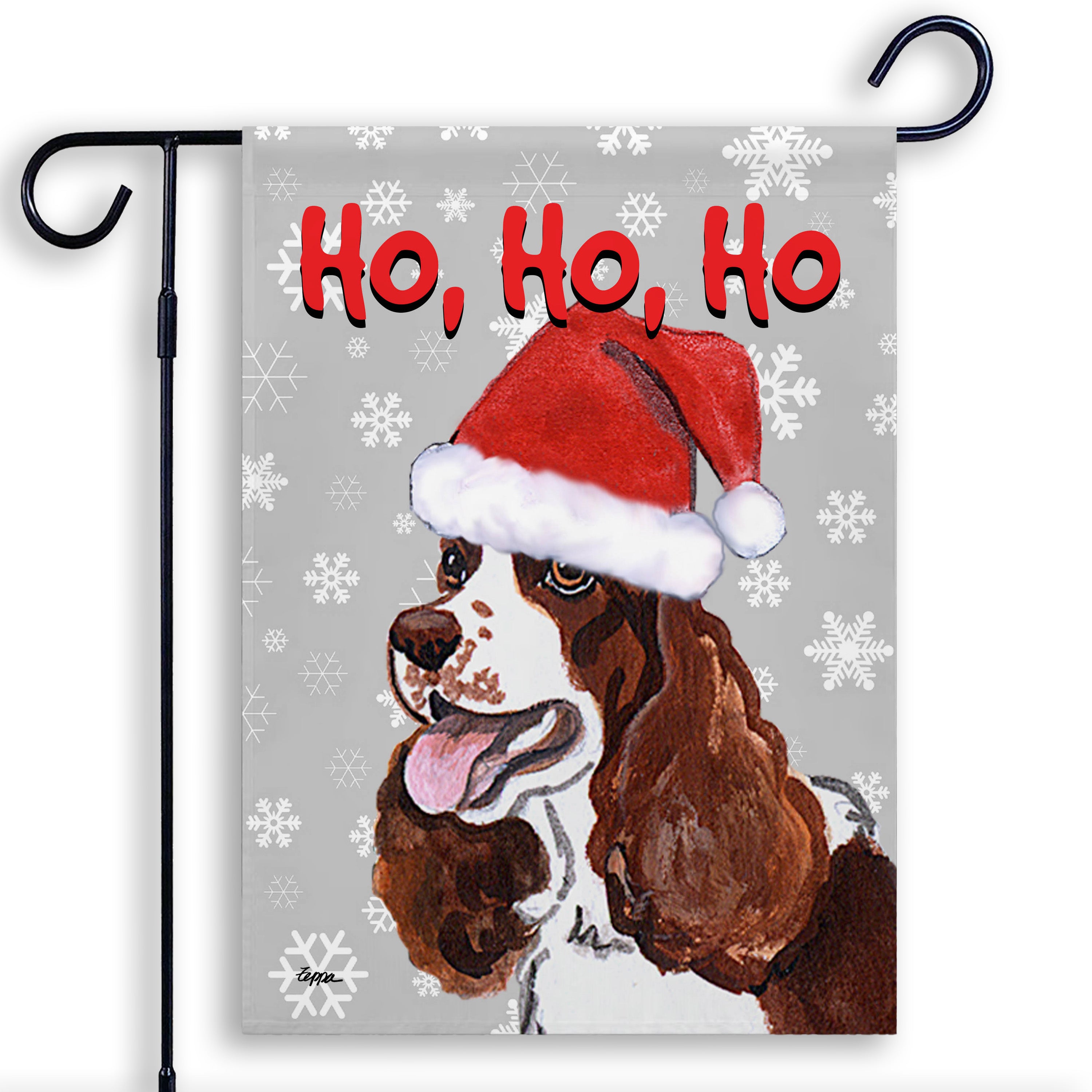 Springer Spaniel Christmas Garden Flag