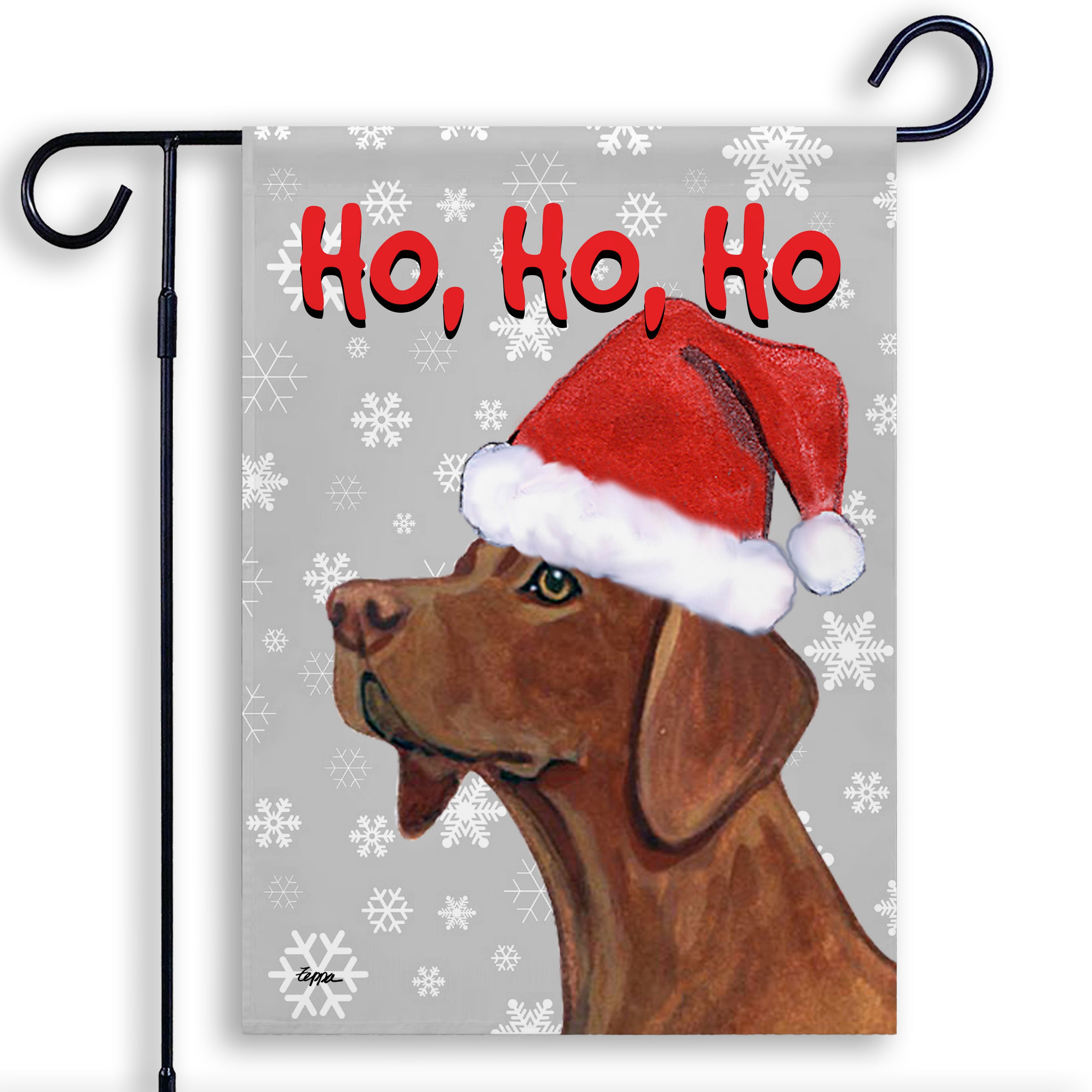 Vizsla Christmas Garden Flag