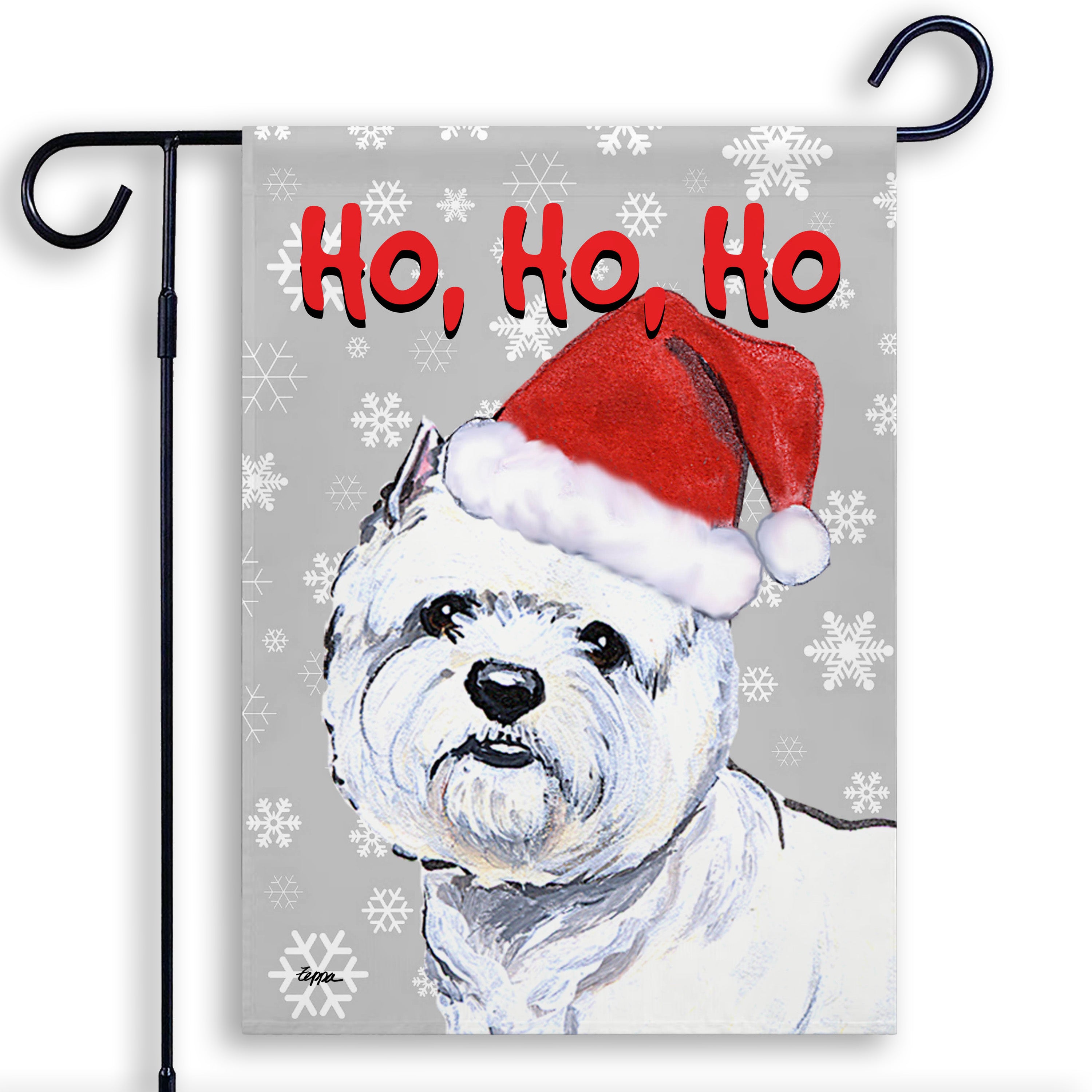 West Highland Terrier Christmas Garden Flag