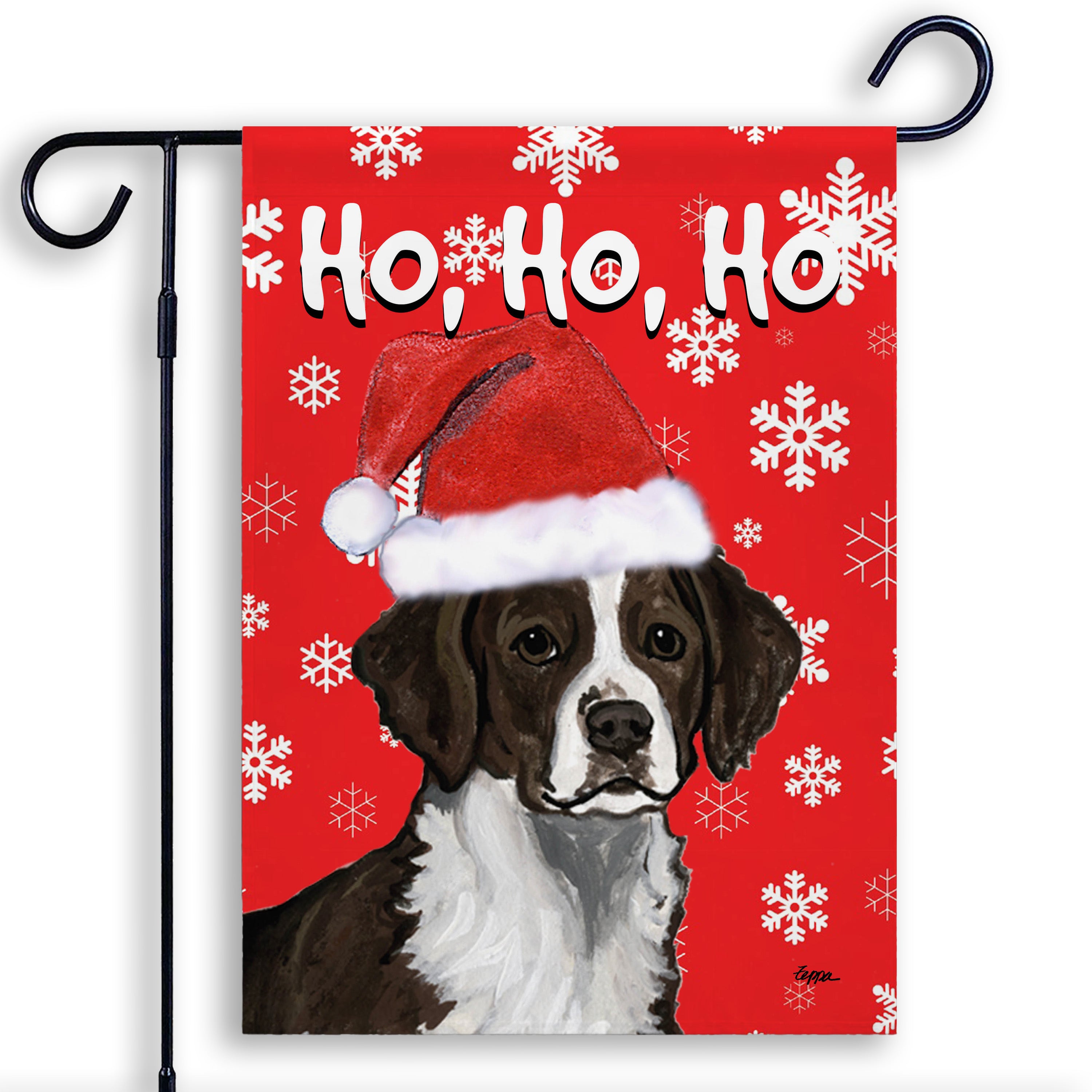 Brittany Liver  Christmas Garden Flag