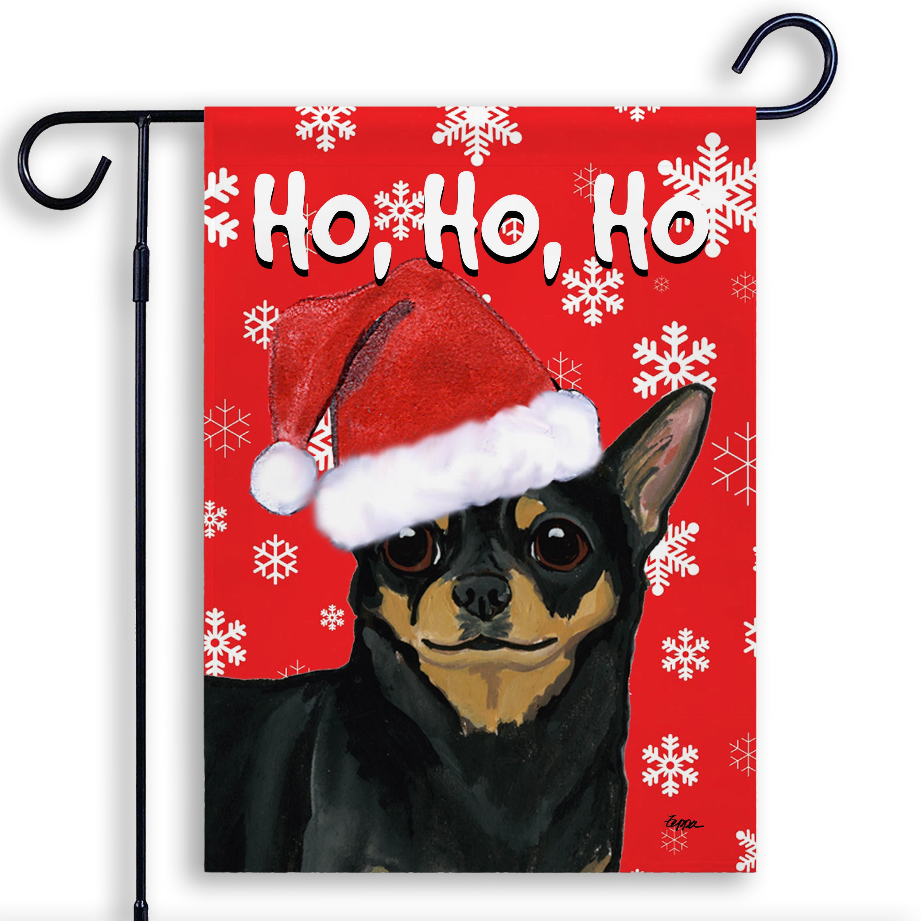 Chihuahua Christmas Garden Flag