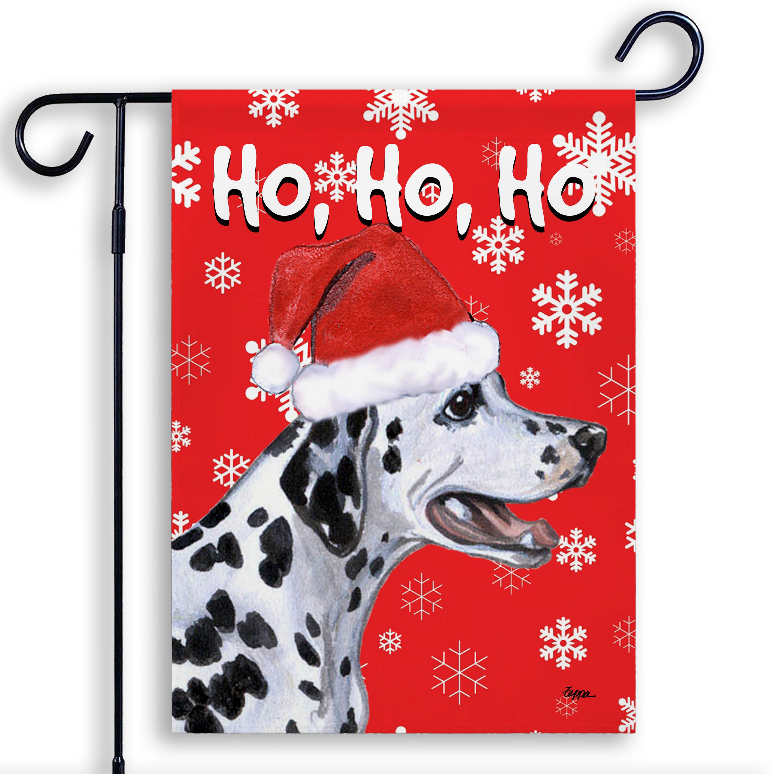 Dalmatian Christmas Garden Flag