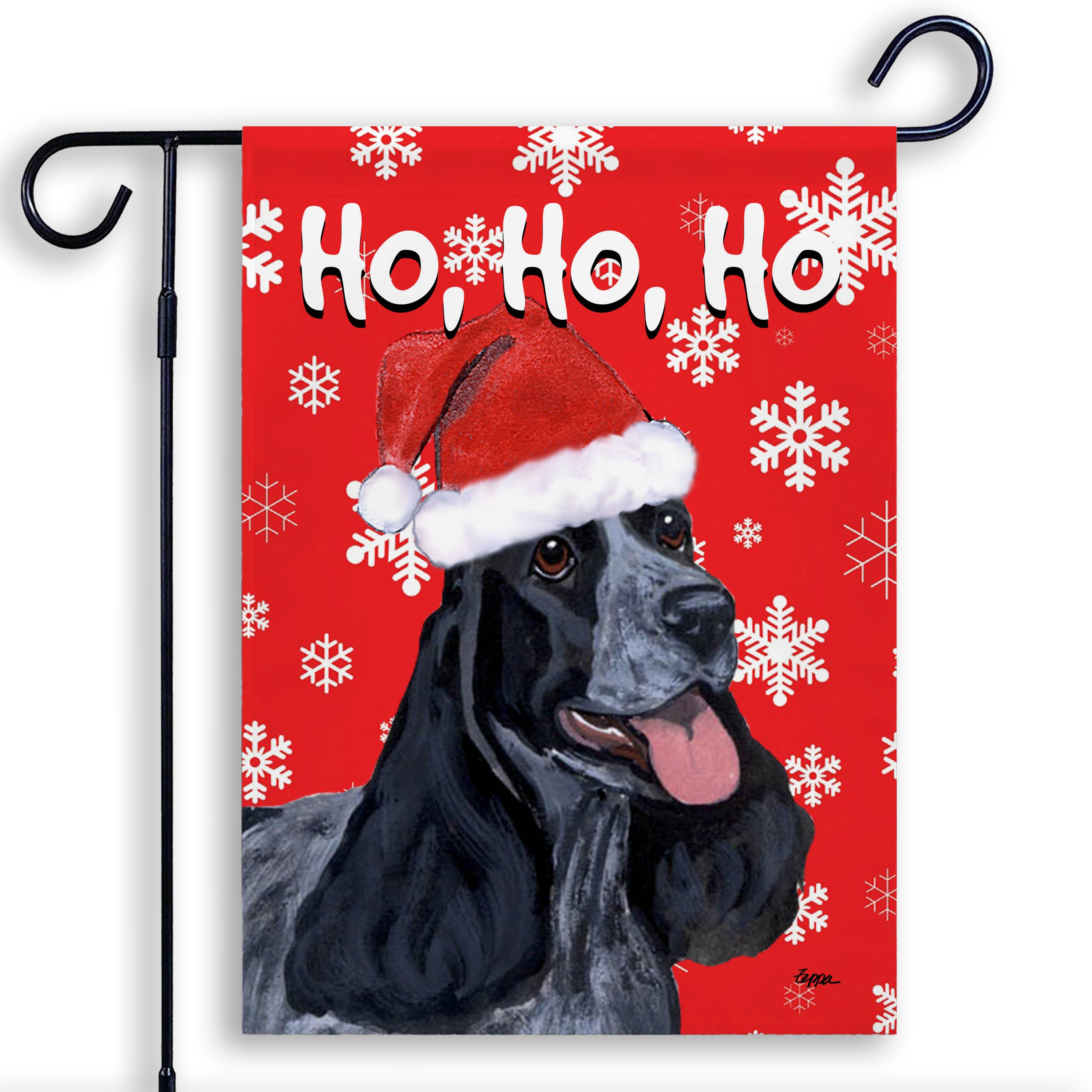 English Cocker Spaniel  Christmas Garden Flag