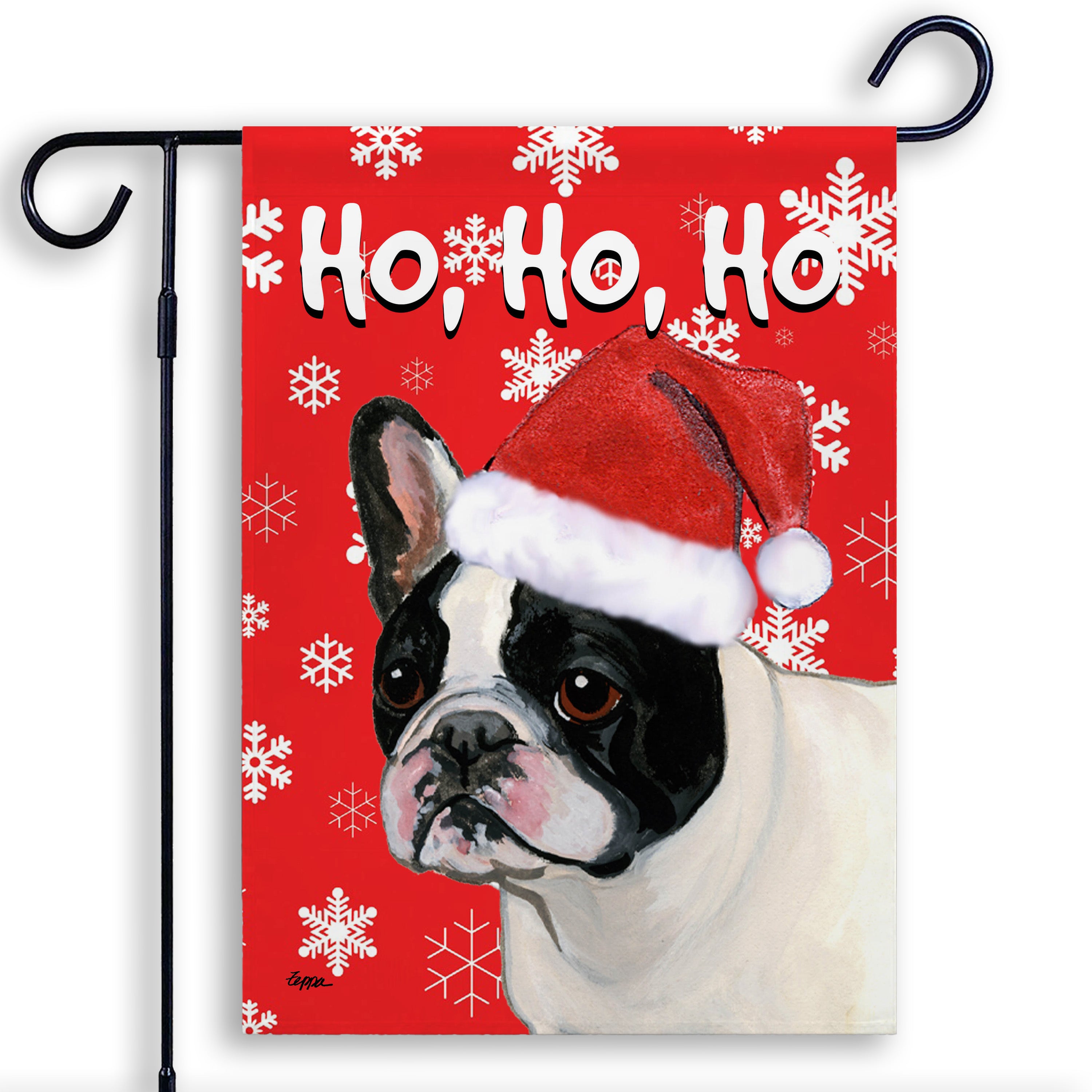 French Bulldog Christmas Garden Flag