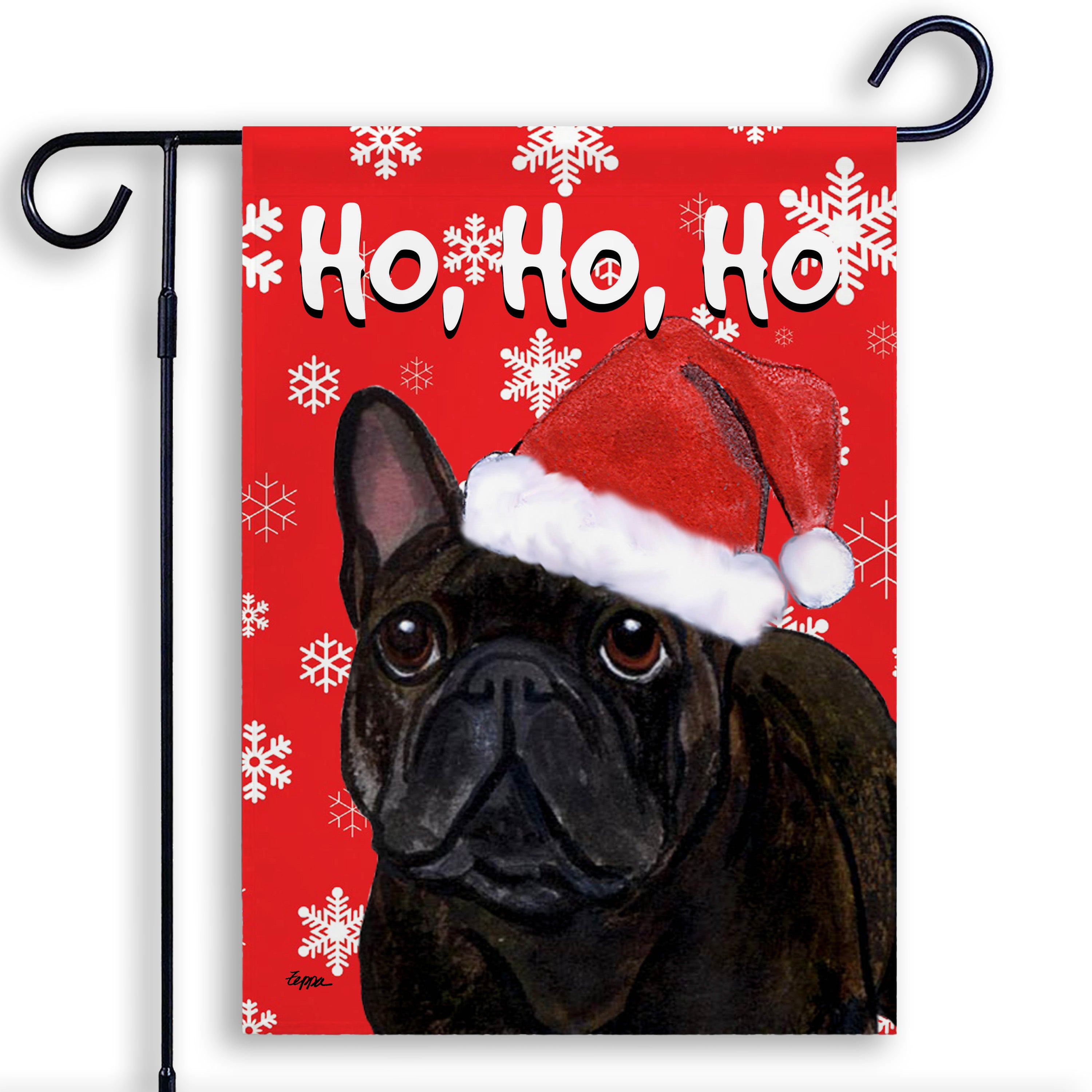 French Bulldog Christmas Garden Flag