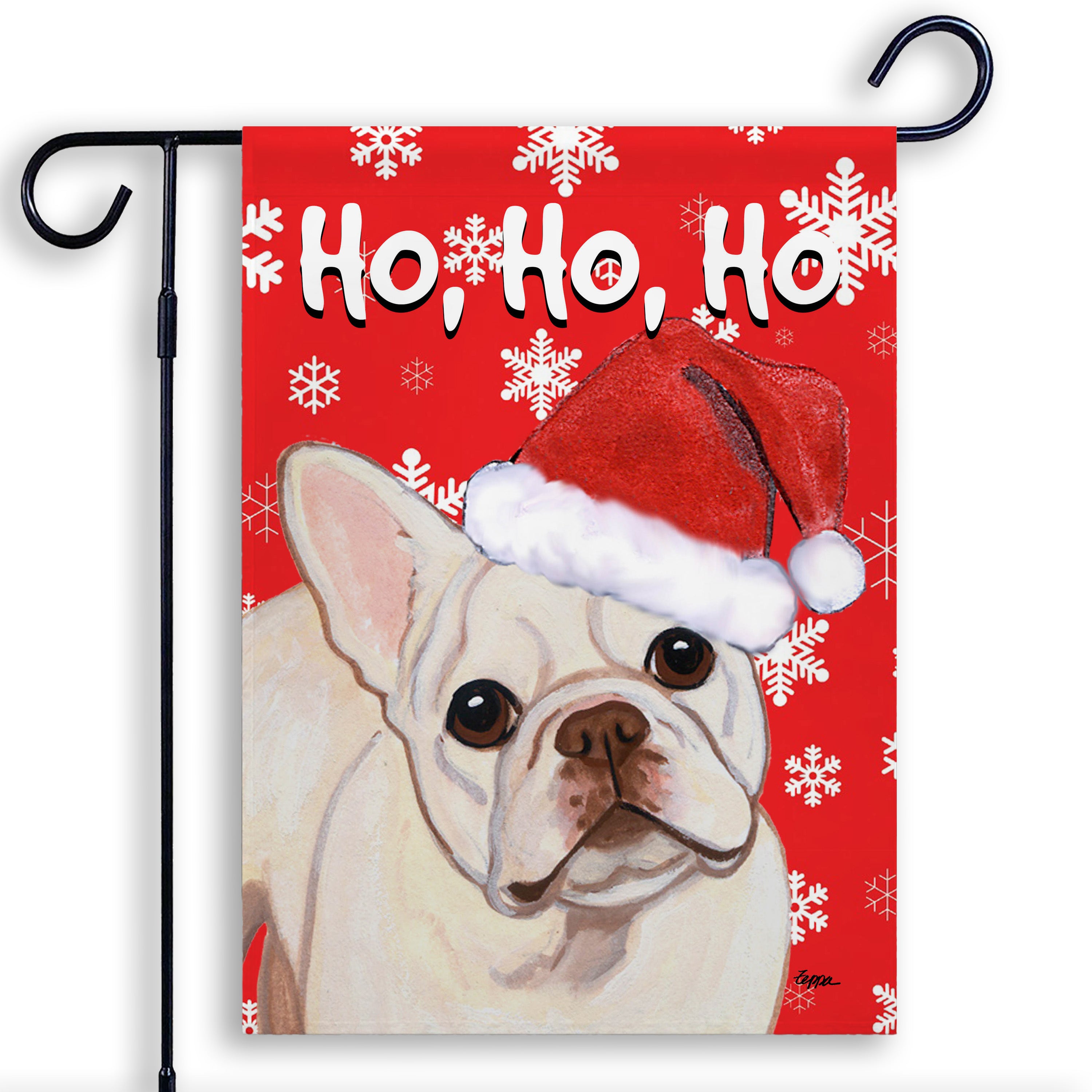 French Bulldog Christmas Garden Flag