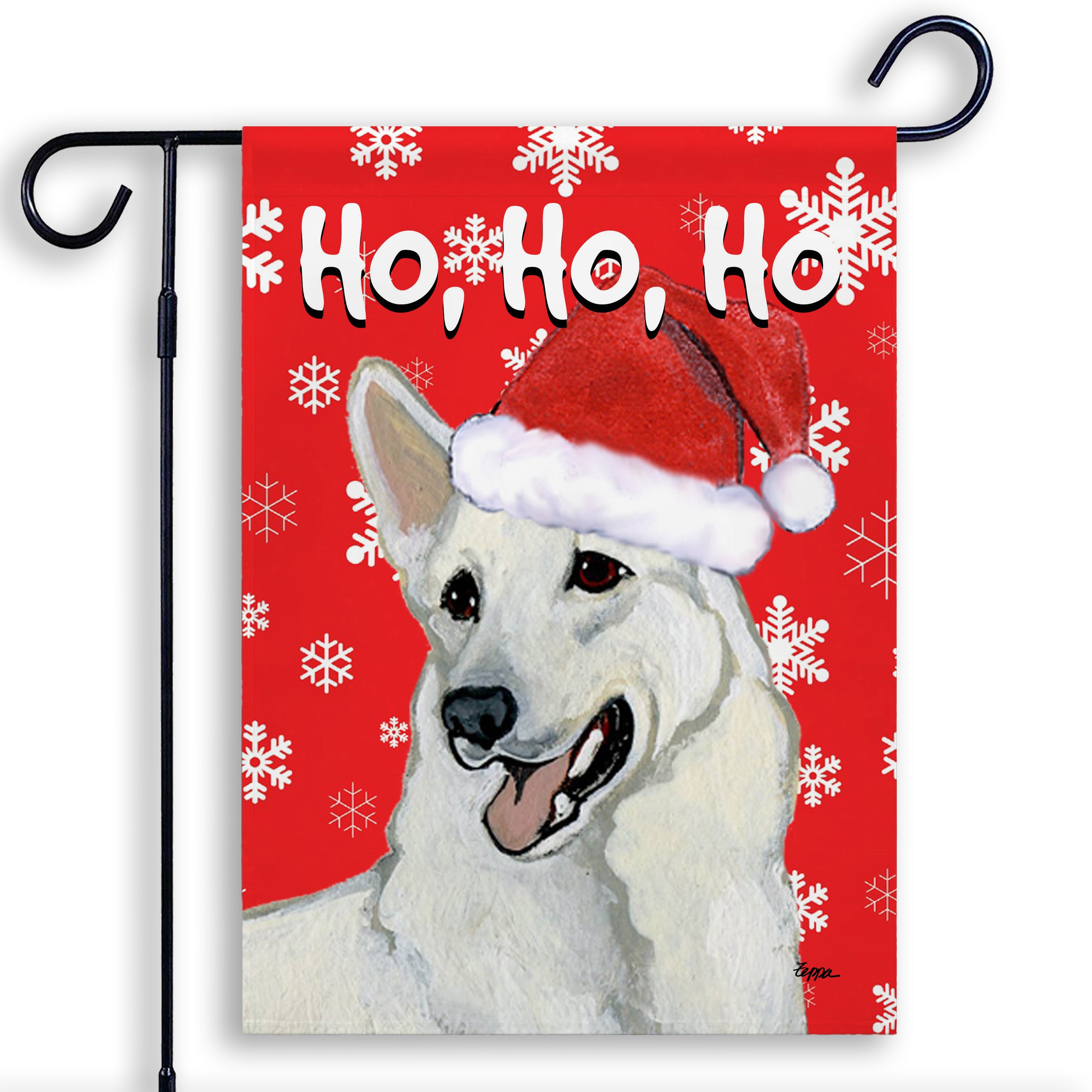 German Shepherd Christmas Garden Flag