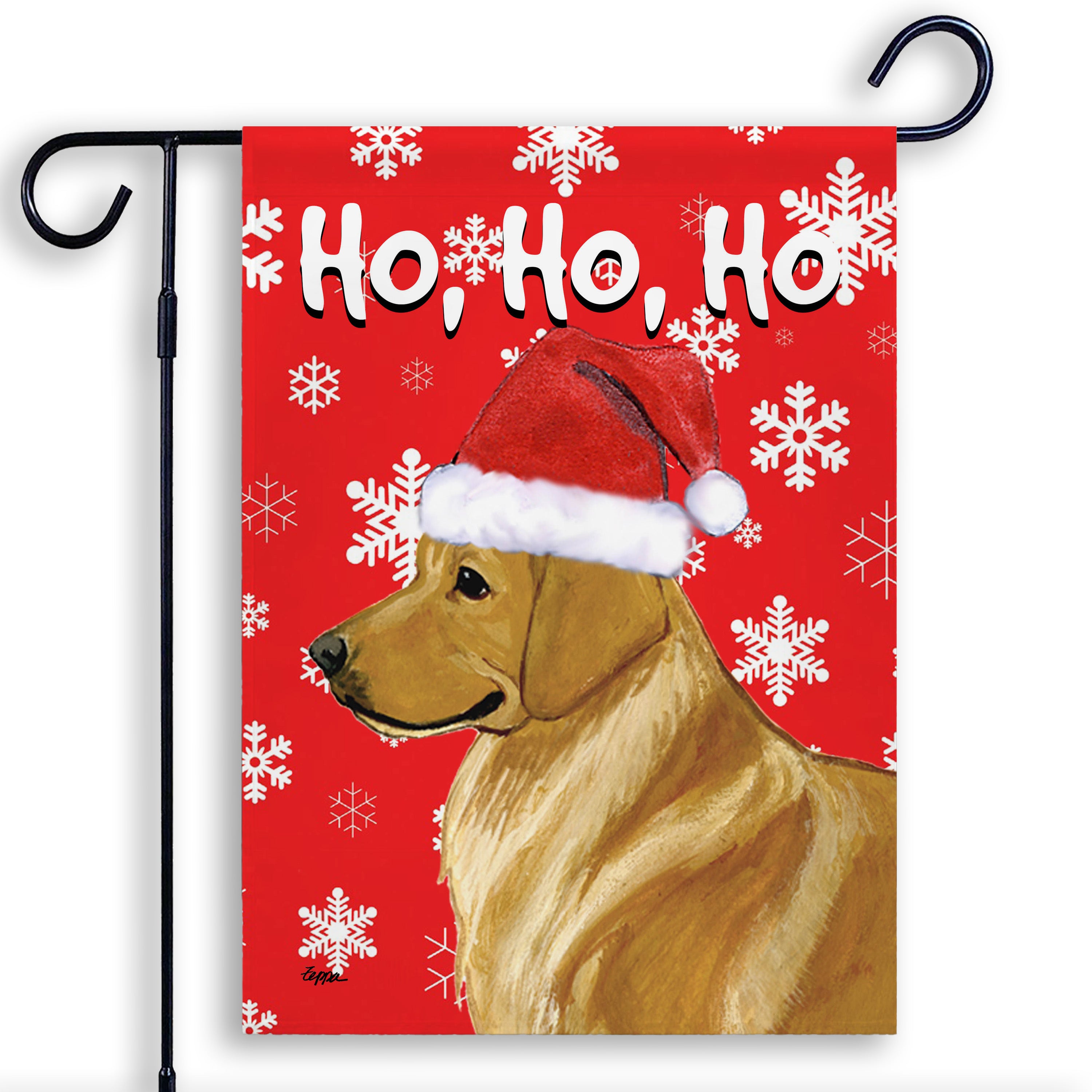 Golden Retriever Christmas Garden Flag