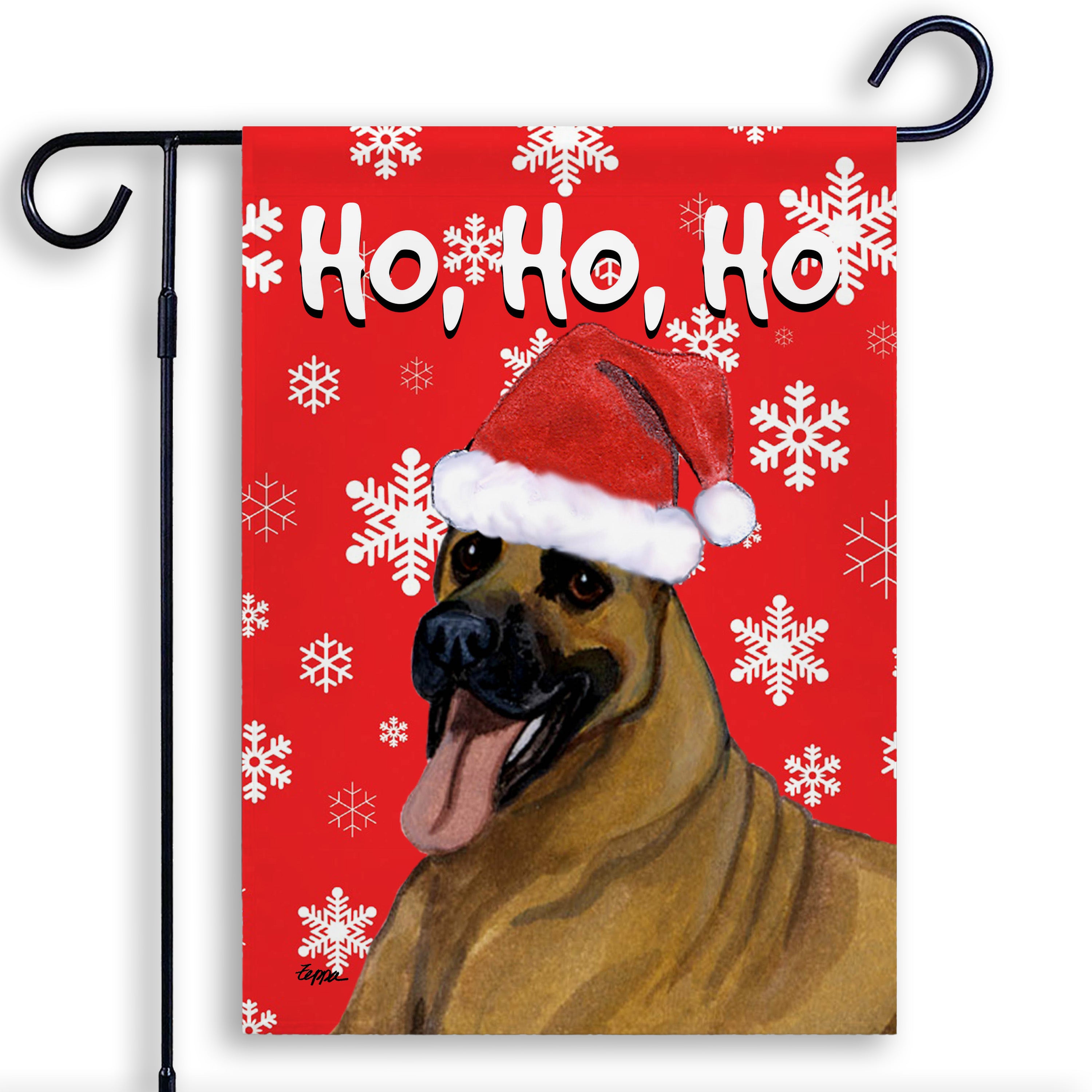 Great Dane Christmas Garden Flag