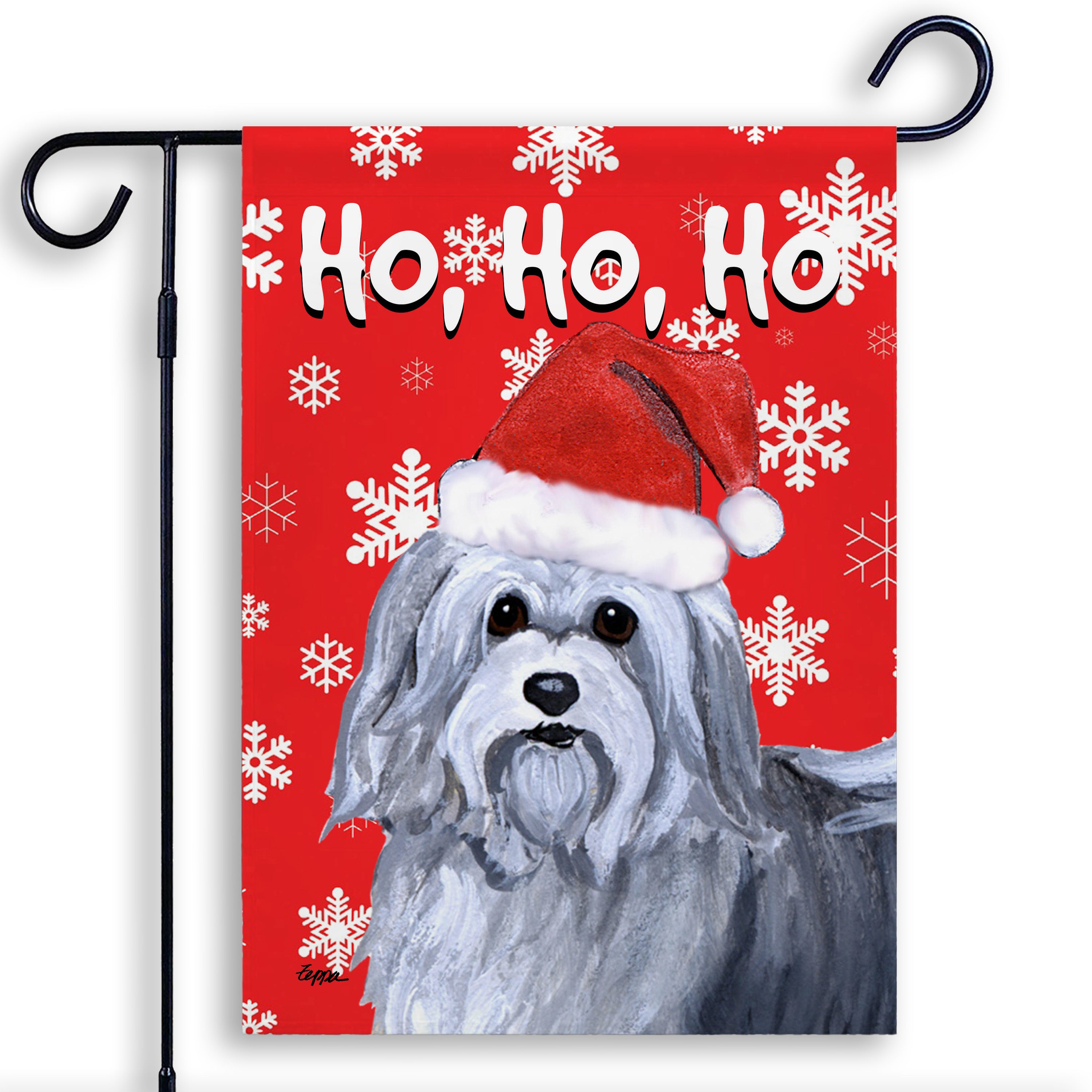 Havanese Christmas Garden Flag