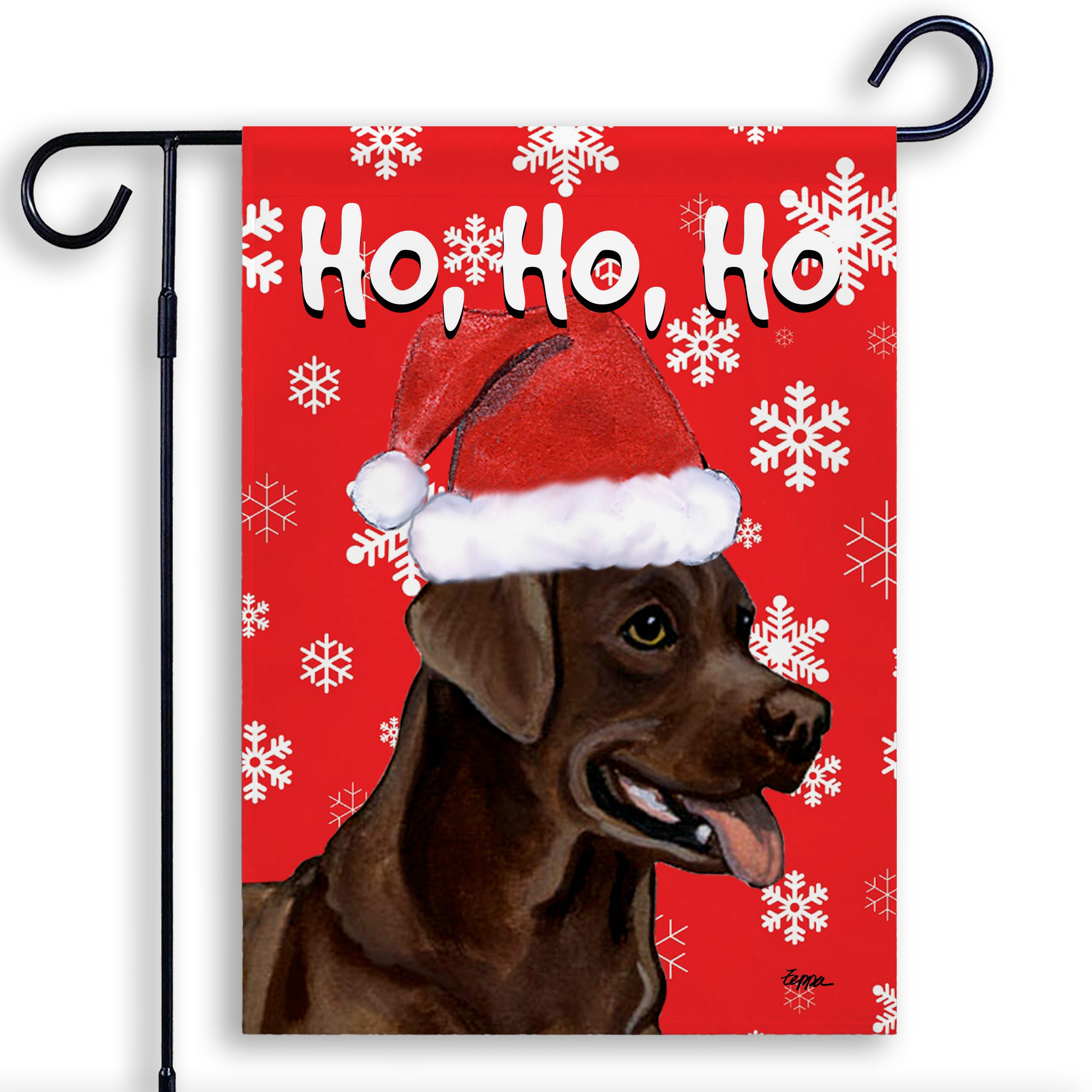 Labrador Retriever Christmas Garden Flag
